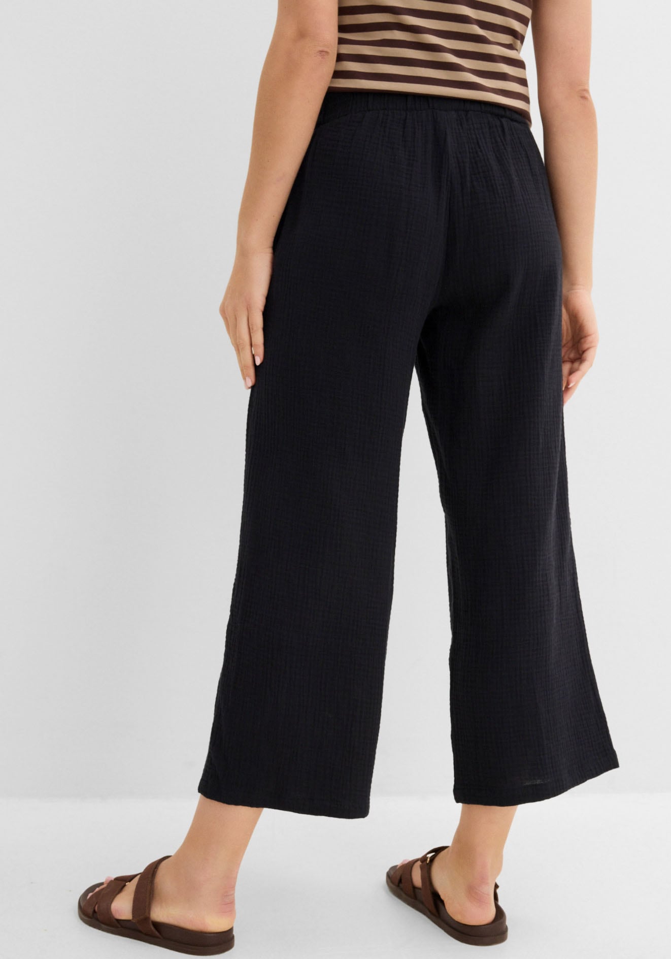 bonprix Culotte  aus Baumwolle, aus Musselin-Material, lockere Passform