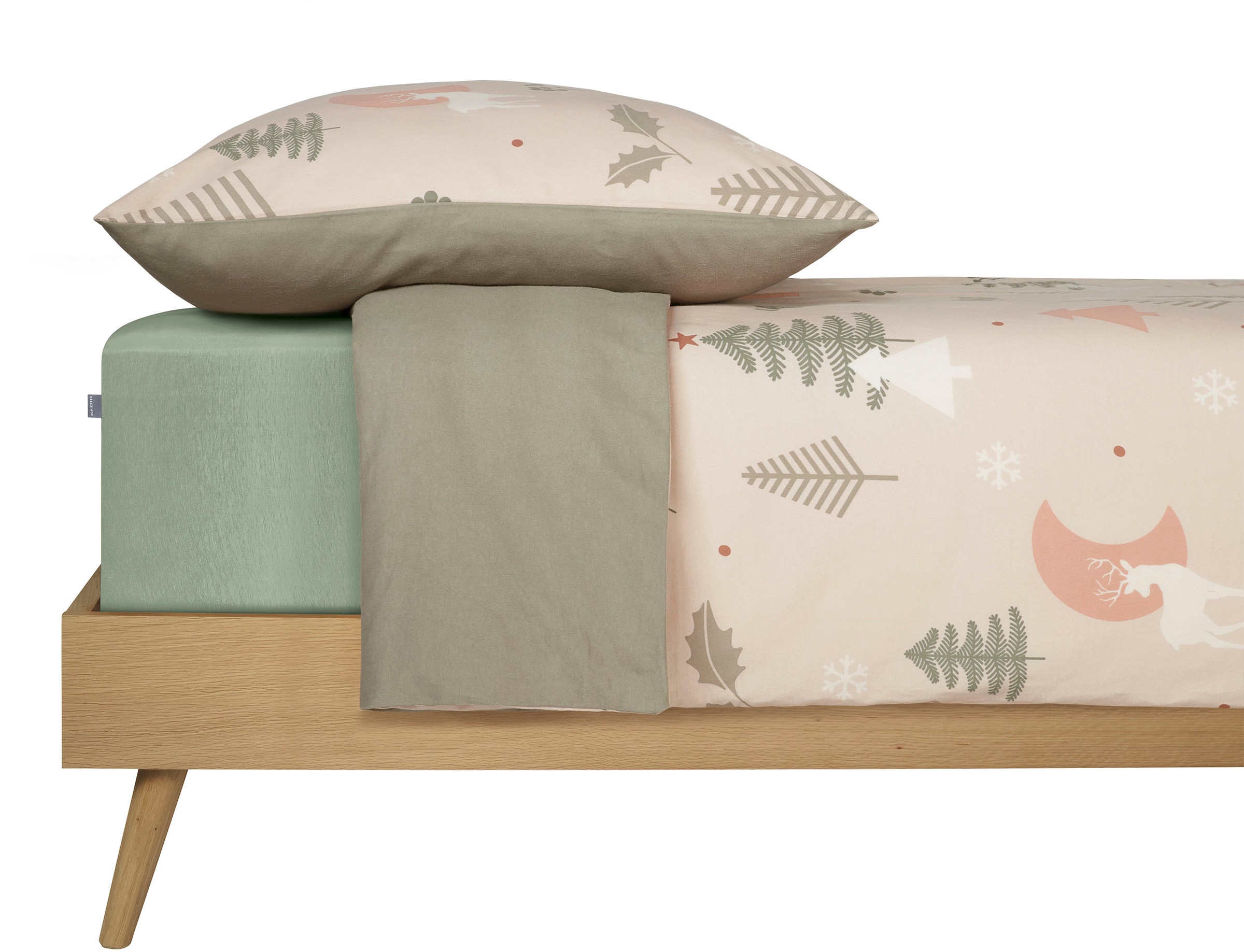 Schiesser Wendebettwäsche »Uma aus weicher Baumwolle im Nordic-Look«, Made in Green