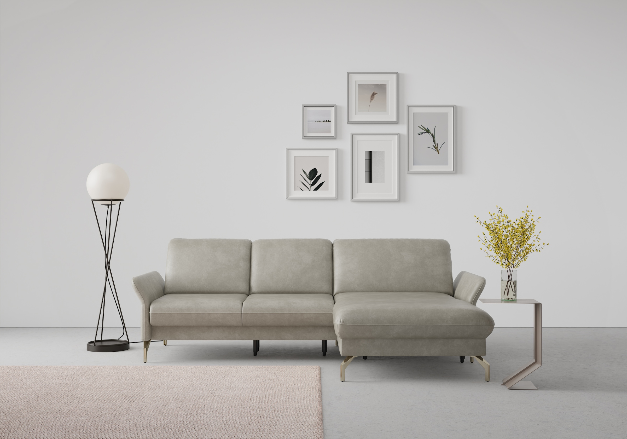 sit&more "Fashion L-Form" wahlweise mit Kopfteilverstellung, Vorziehsitz, m günstig online kaufen