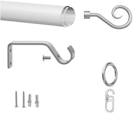 indeko Gardinenstange »Jena« Ø 13 mm 1 läufig-läufig ausziehbar stufenlos v günstig online kaufen