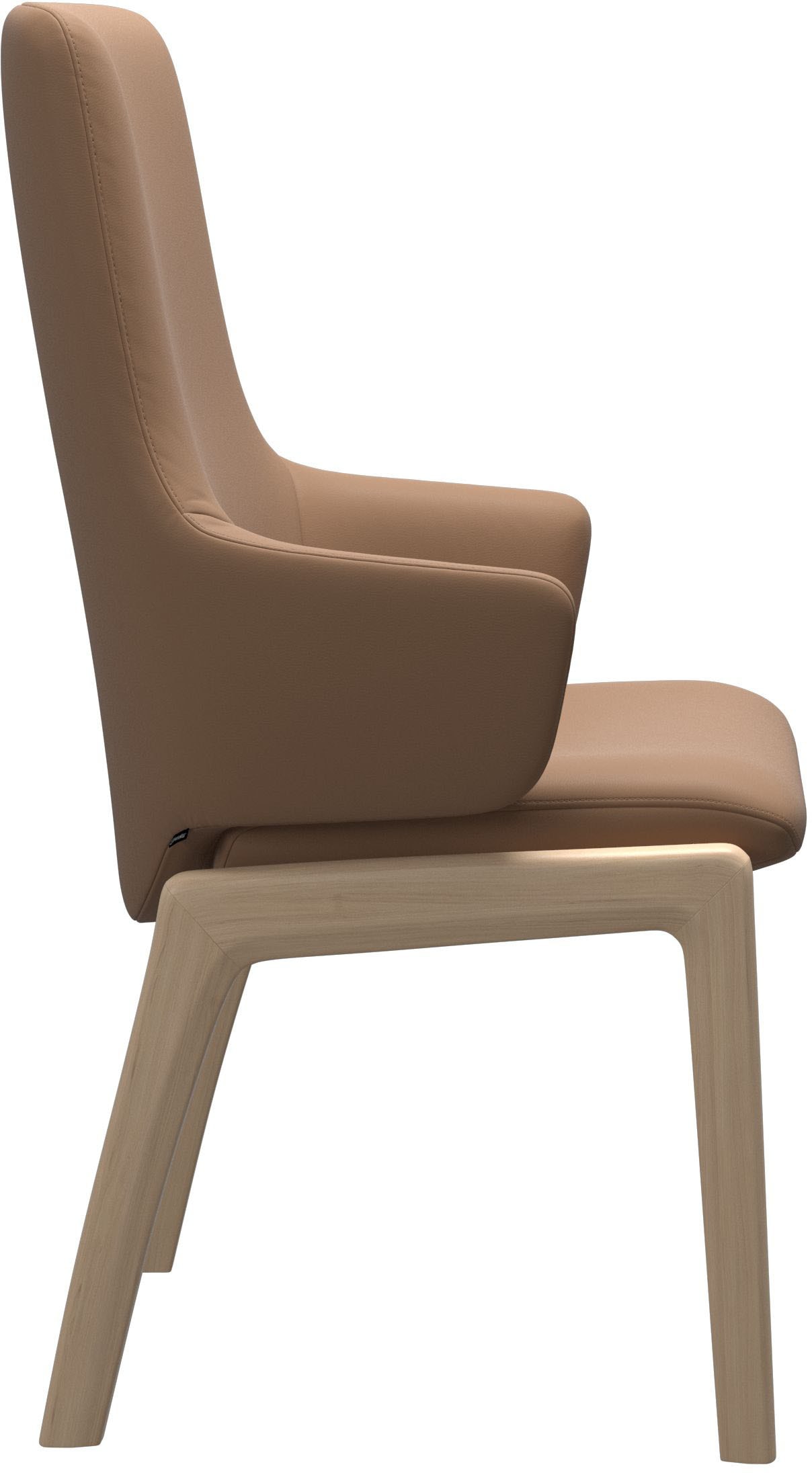 Stressless® Polsterstuhl »Laurel«, Leder BATICK, High Back mit Armlehne, Größe L, mit abgerundeten Beinen in Walnuss