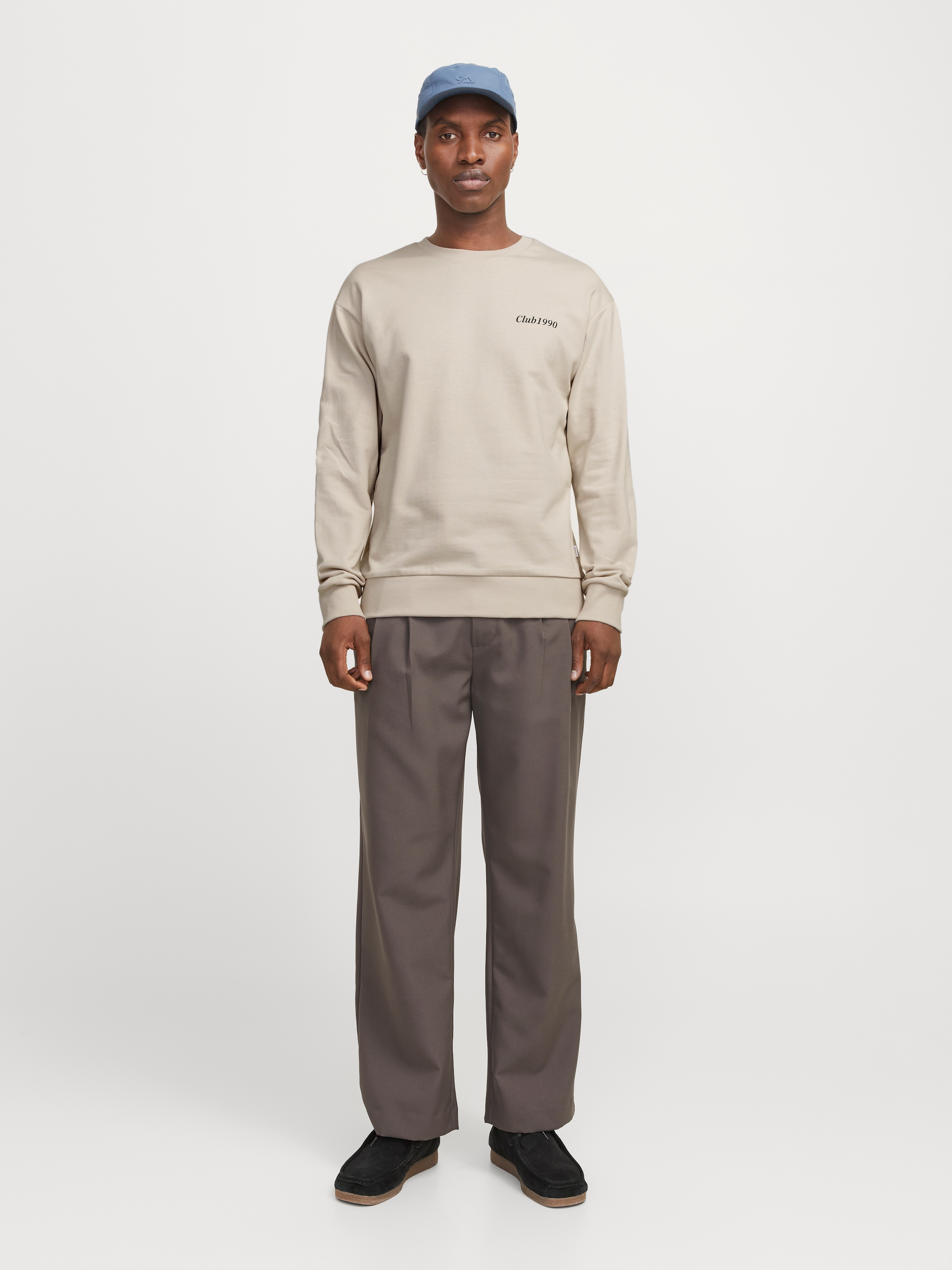 Jack & Jones Sweatshirt »JJEBRADLEY GRAPHIC SWEAT CREW NOOS«, mit Front und Back Print
