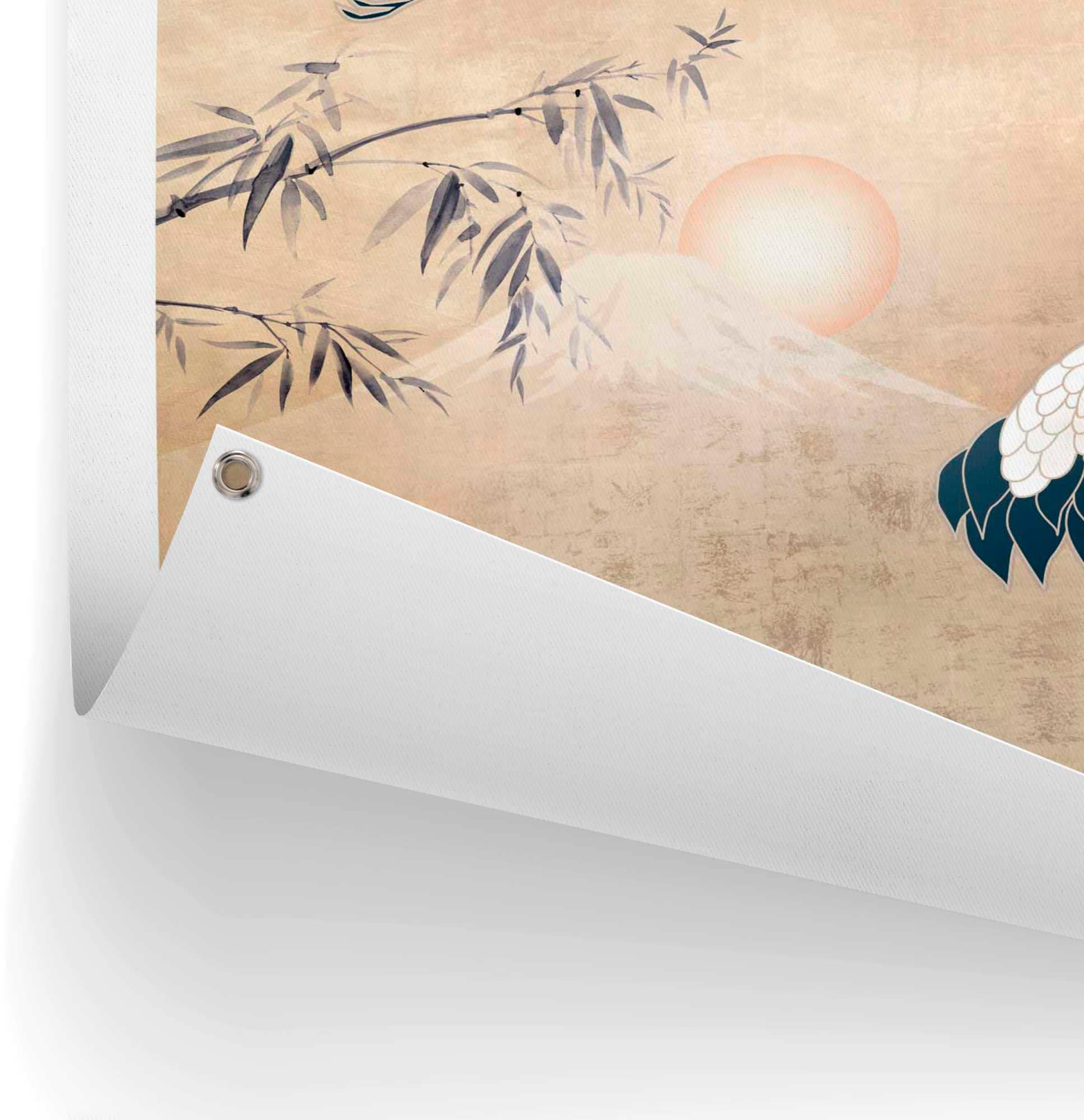Reinders! Poster »Kraniche in Gold«