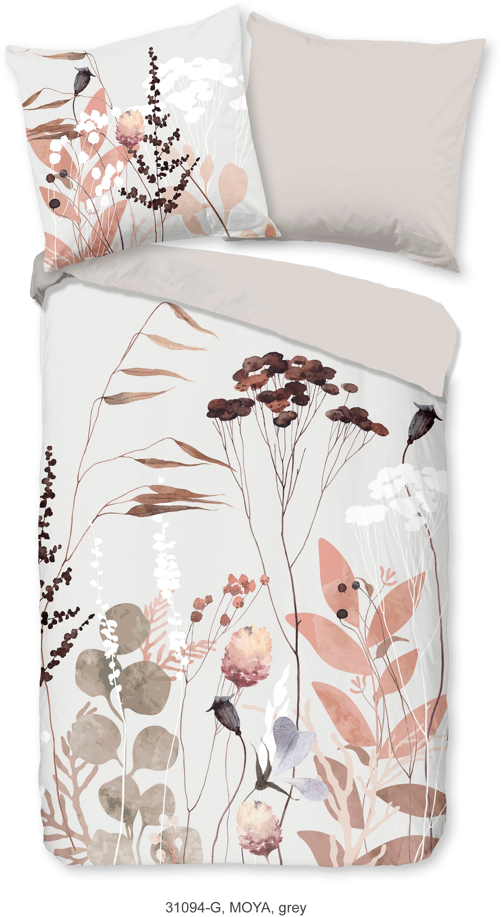 good morning Wendebettwäsche »Moya« 2 Stk. tlg. 100% Baumwolle, 135x200, Re günstig online kaufen