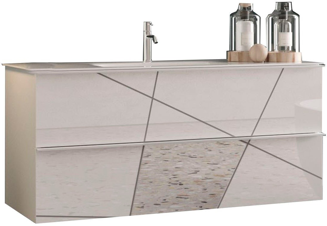 welltime Waschtisch »"Vittoria", mit 2 Schubkästen, Breite 80 cm«, Soft-Clo günstig online kaufen
