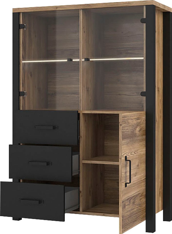 Home affaire Vitrine »Olin«, Höhe 146 cm