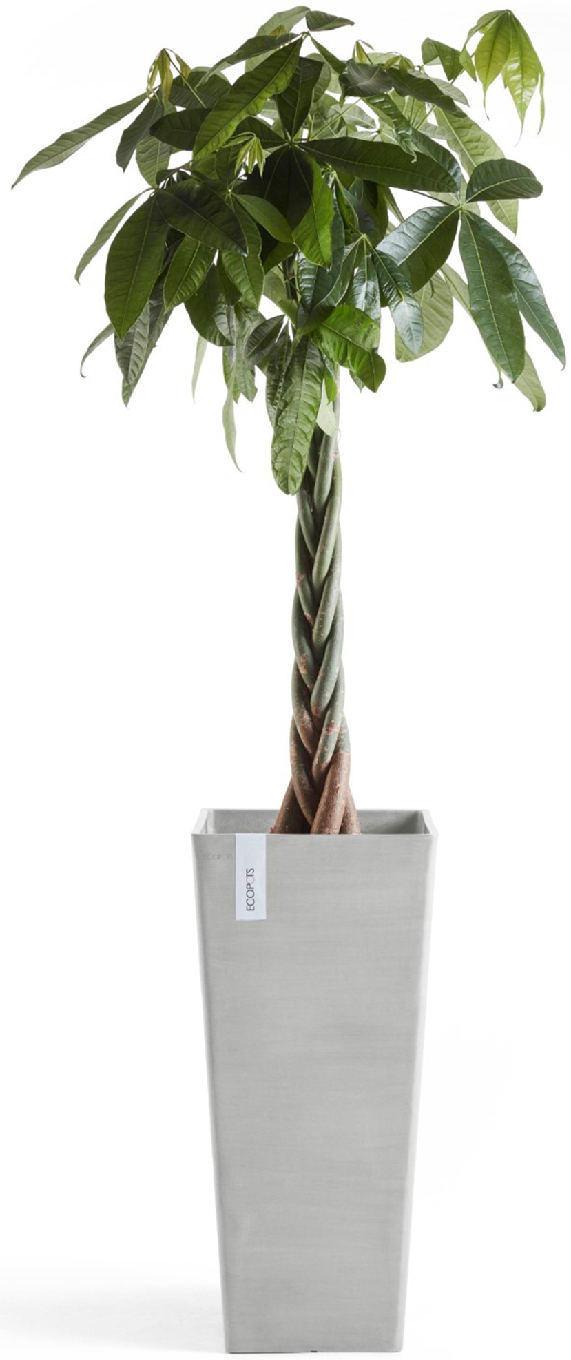 ECOPOTS Blumentopf »Rotterdam hoch 70 Weißgrau« für innen und außen: frostsicher, bruchsicher und lichtbeständig