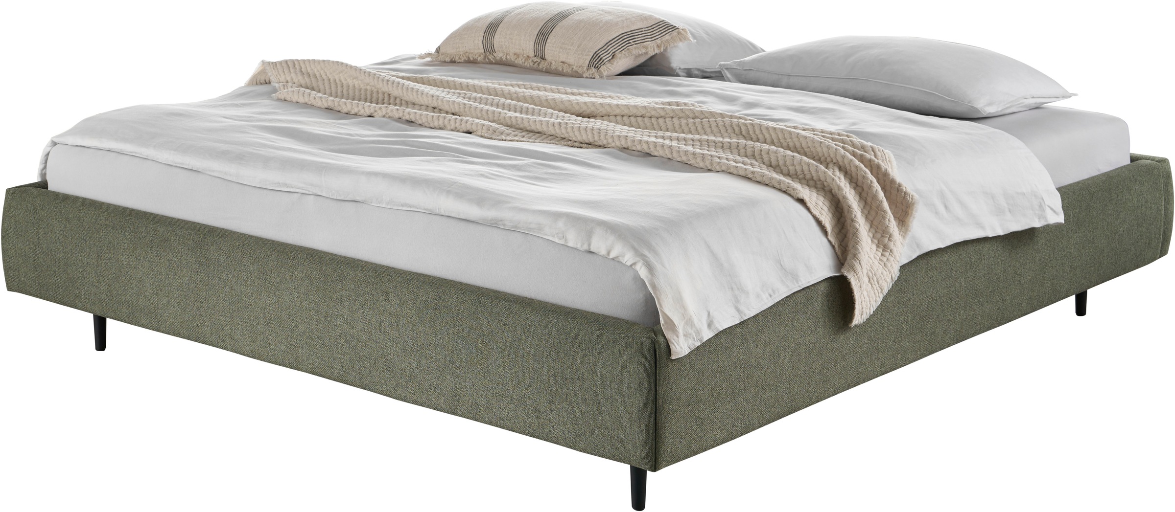 Home affaire Polsterbett »Lumira, rahmenhohes Design & wahweise Überlänge« günstig online kaufen