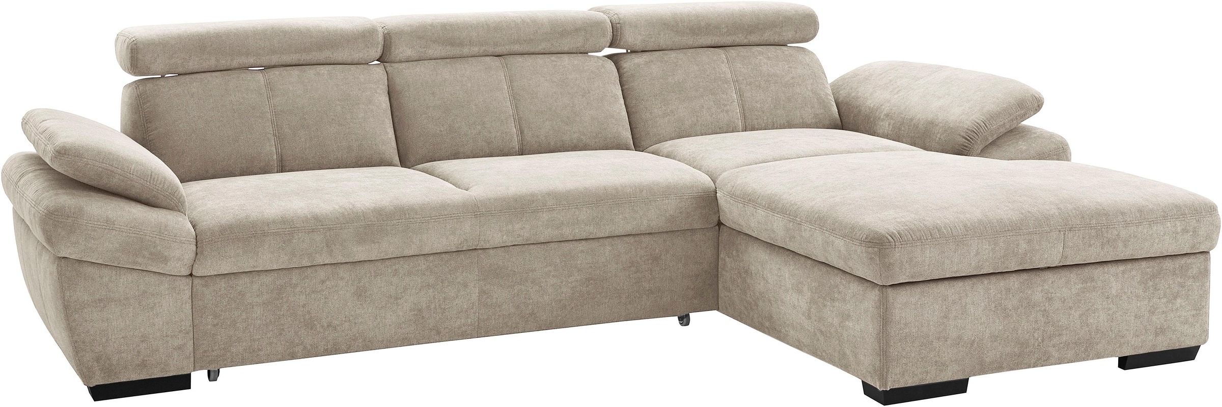 exxpo - sofa fashion Ecksofa "Salerno, inkl. Kopf- und Armteilverstellung, günstig online kaufen