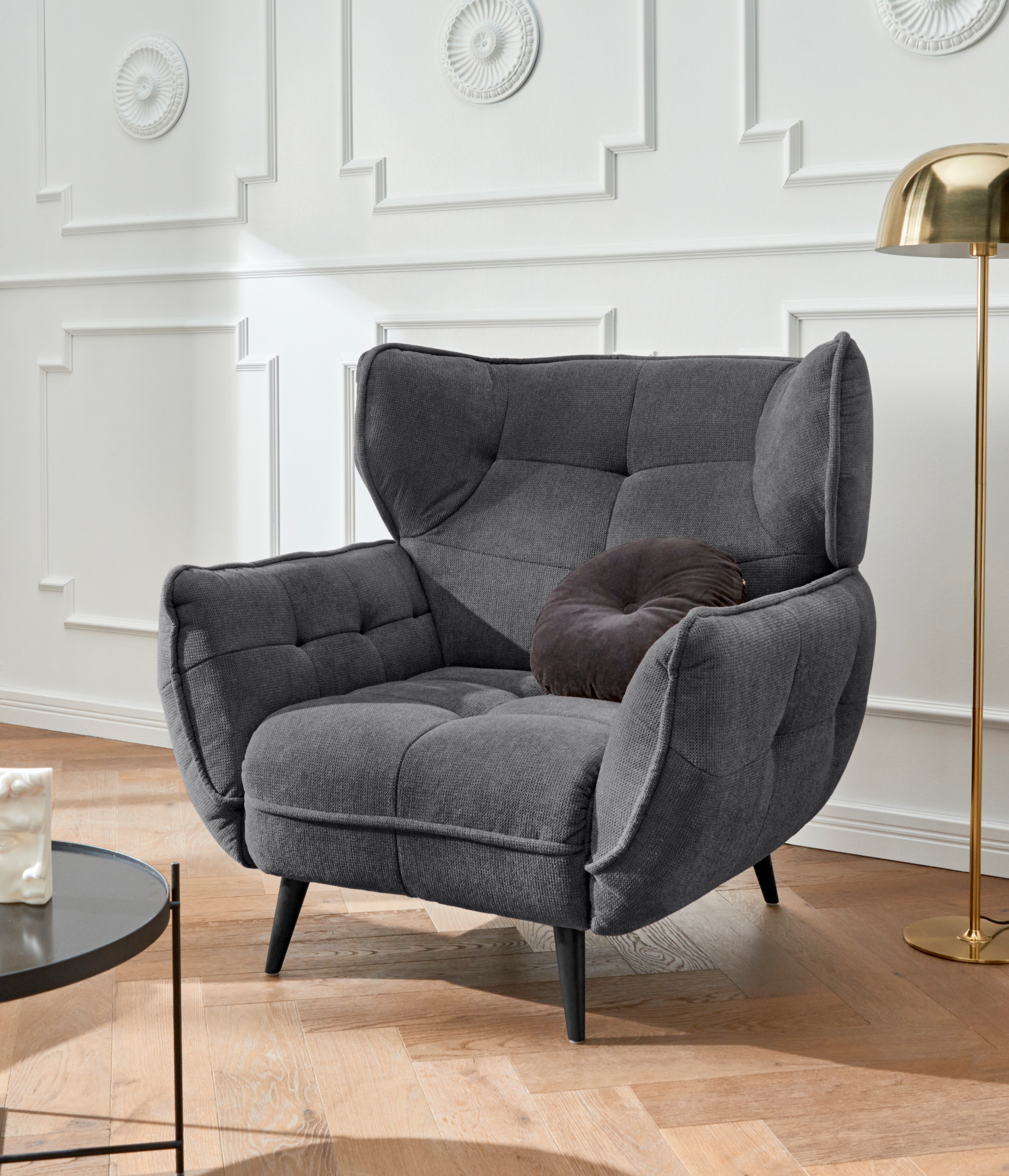 Leonique Sessel »Ariana«, Stylischer Hochlehner bzw. Ohrensessel günstig online kaufen