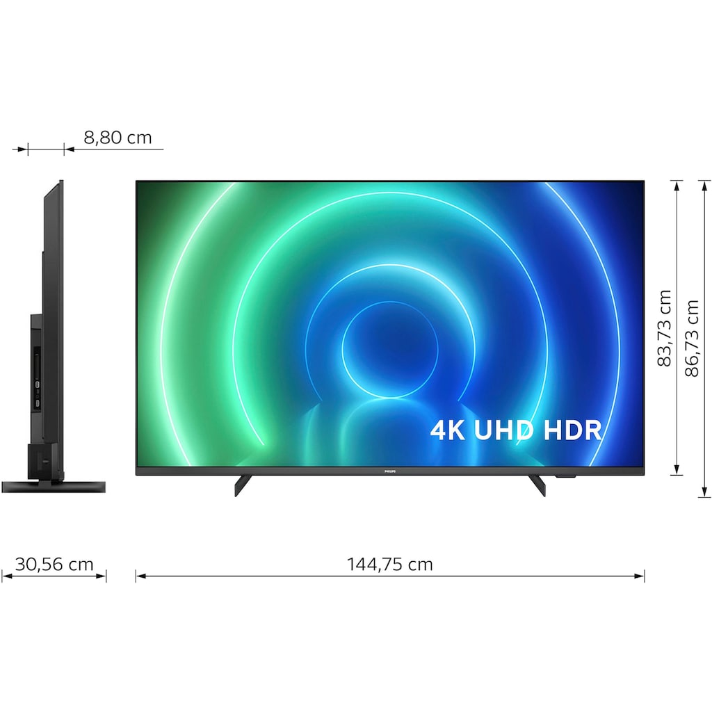 Philips LED-Fernseher »65PUS7506/12«, 164 cm/65 Zoll, 4K Ultra HD, Smart-TV