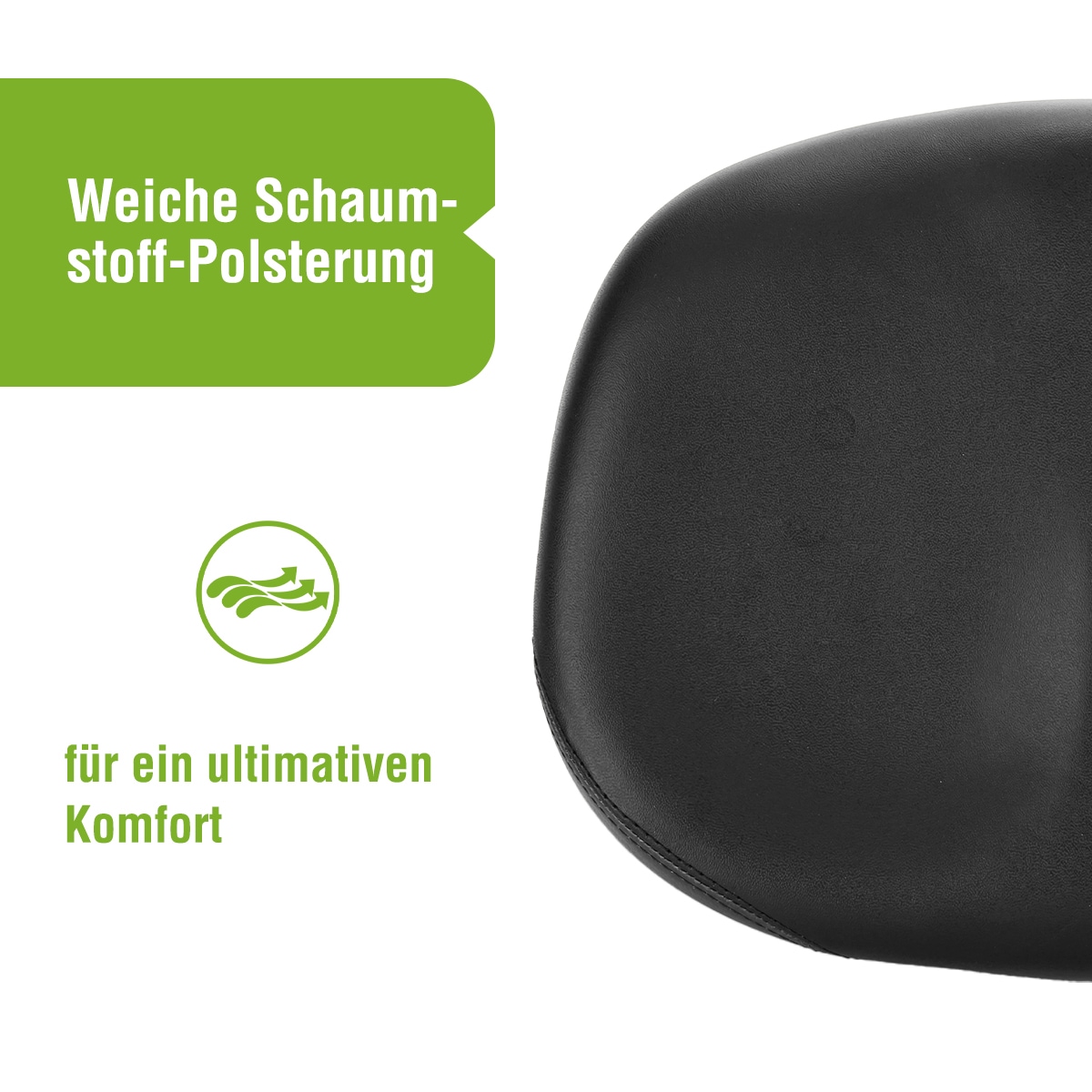 SachsenRad Fahrradsattel »Noseless Fahrradsattel« Nasenloses Design mit Memory-Foam-Polsterung