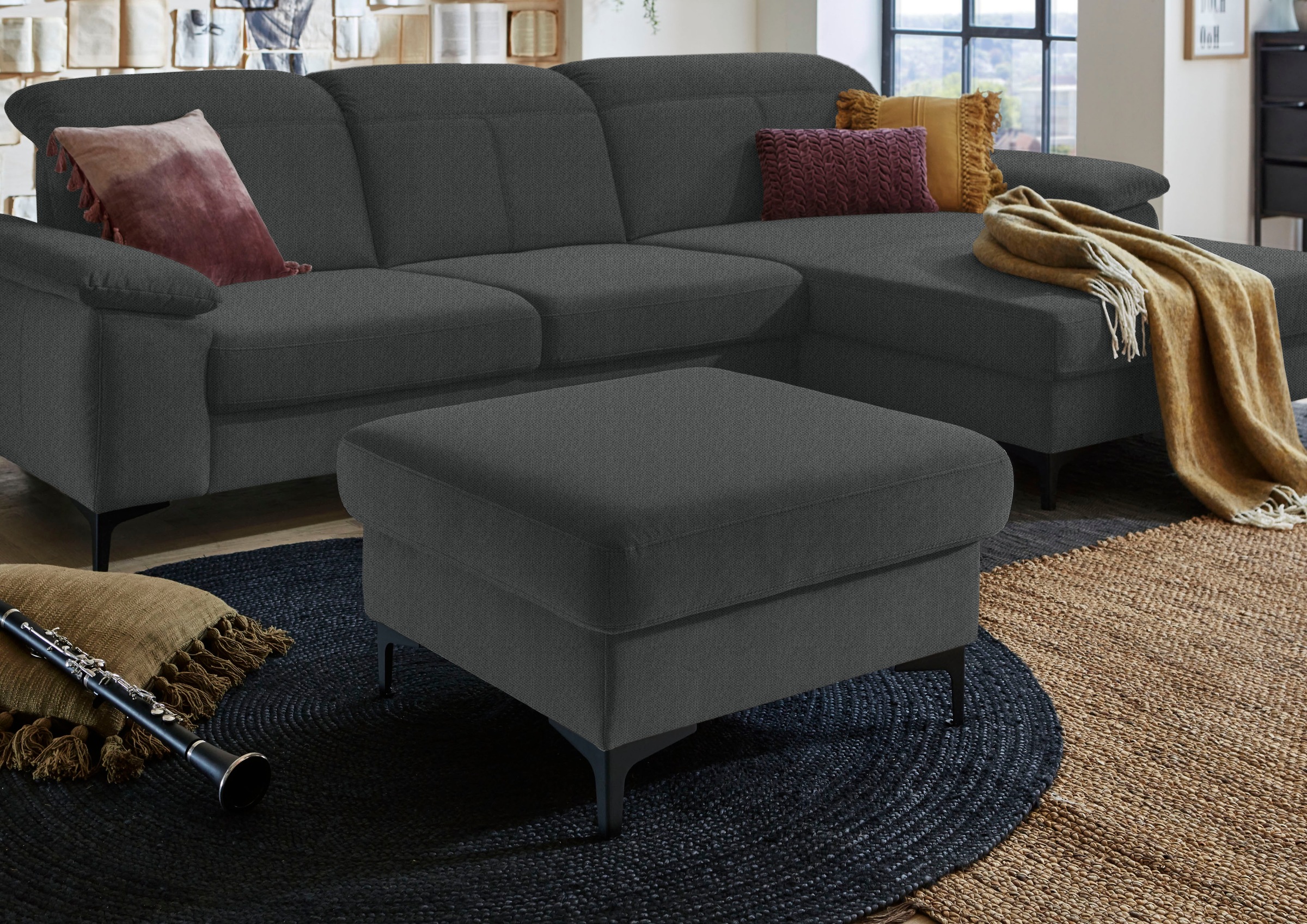 Places of Style Polsterhocker »Evander«, passend zum Ecksofa "Evander"