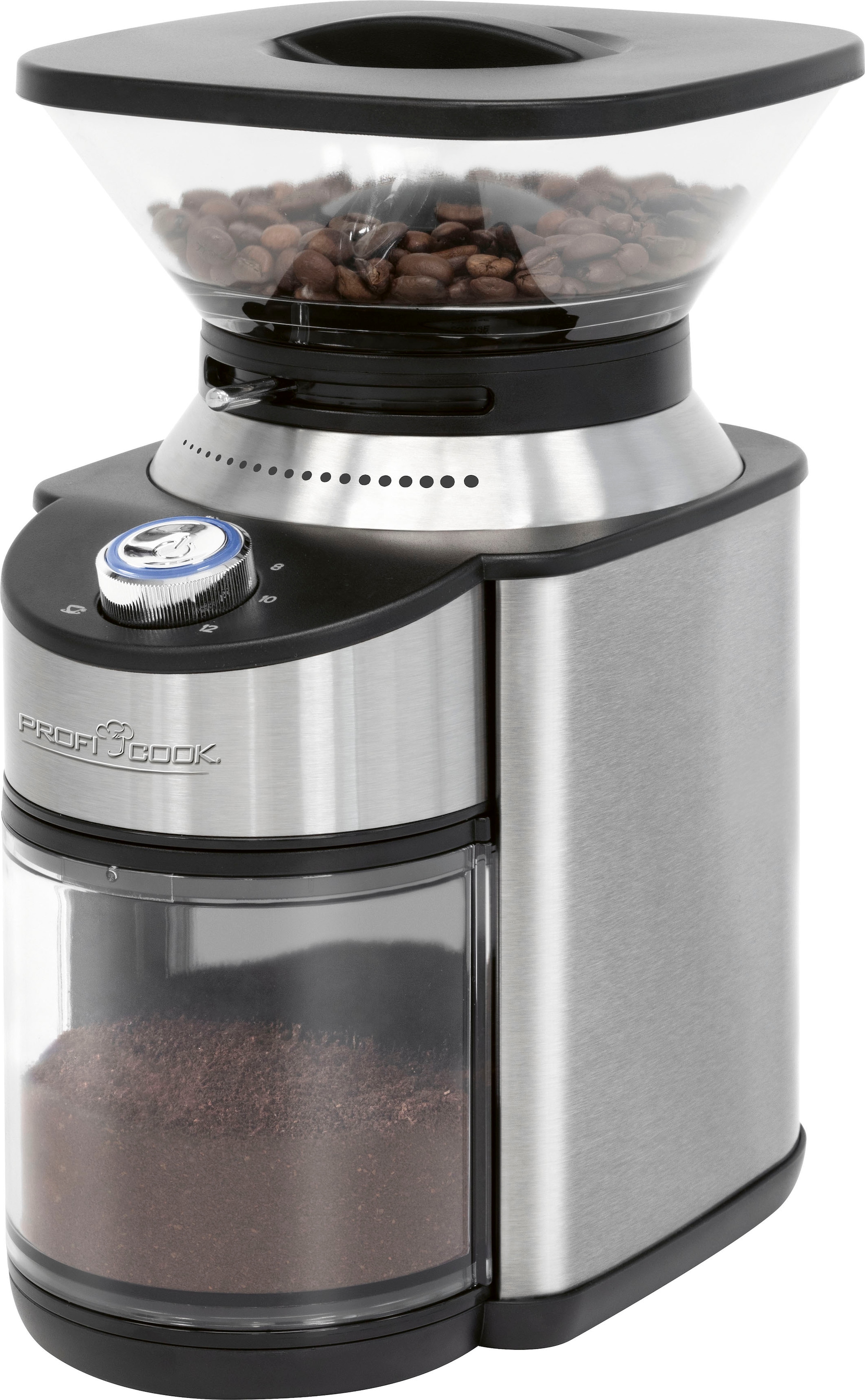 ProfiCook Kaffeemühle »PC-EKM 1205«, 200 W, Kegelmahlwerk, 230 g  Bohnenbehälter, inox kaufen