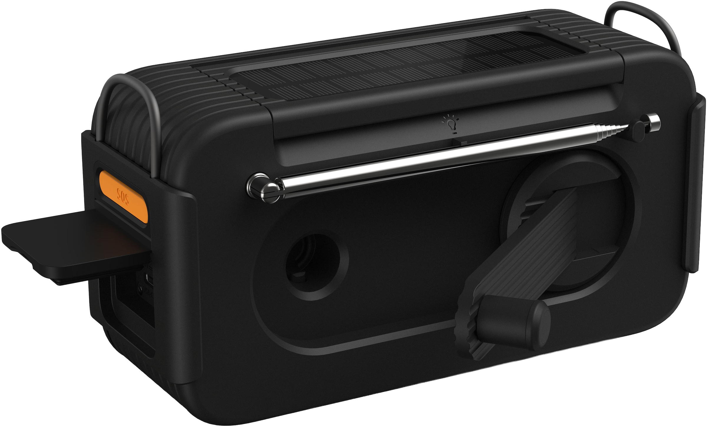 Philips Notfallradio »TAR3500/00« ( AM-Tuner | FM-Tuner 3 W) Kurbelradio, LED-Leuchte, lauter SOS-Alarm + Blinkleuchte,USB-C, USB-A