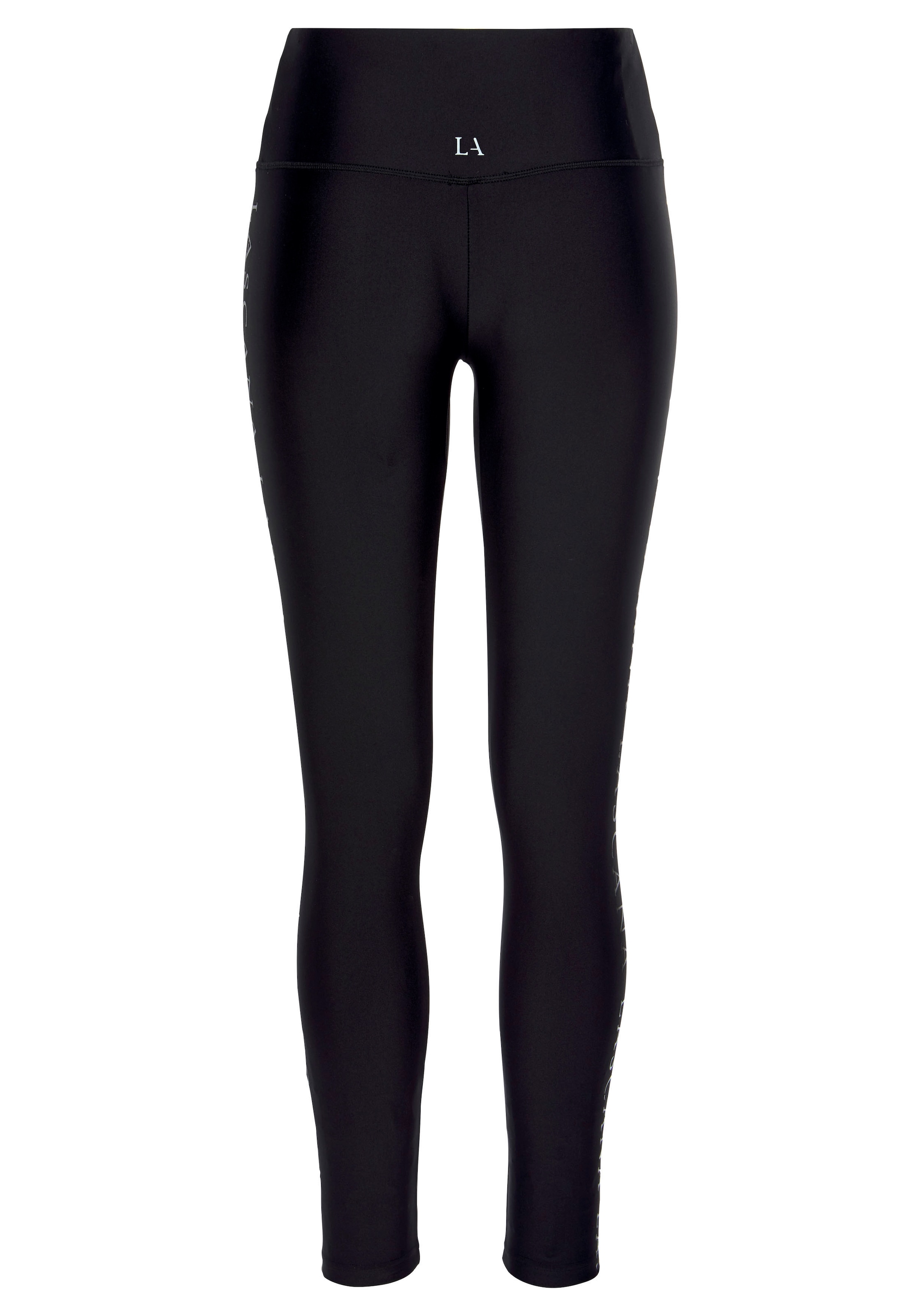 LASCANA ACTIVE Leggings, mit glänzendem Logoschriftzug