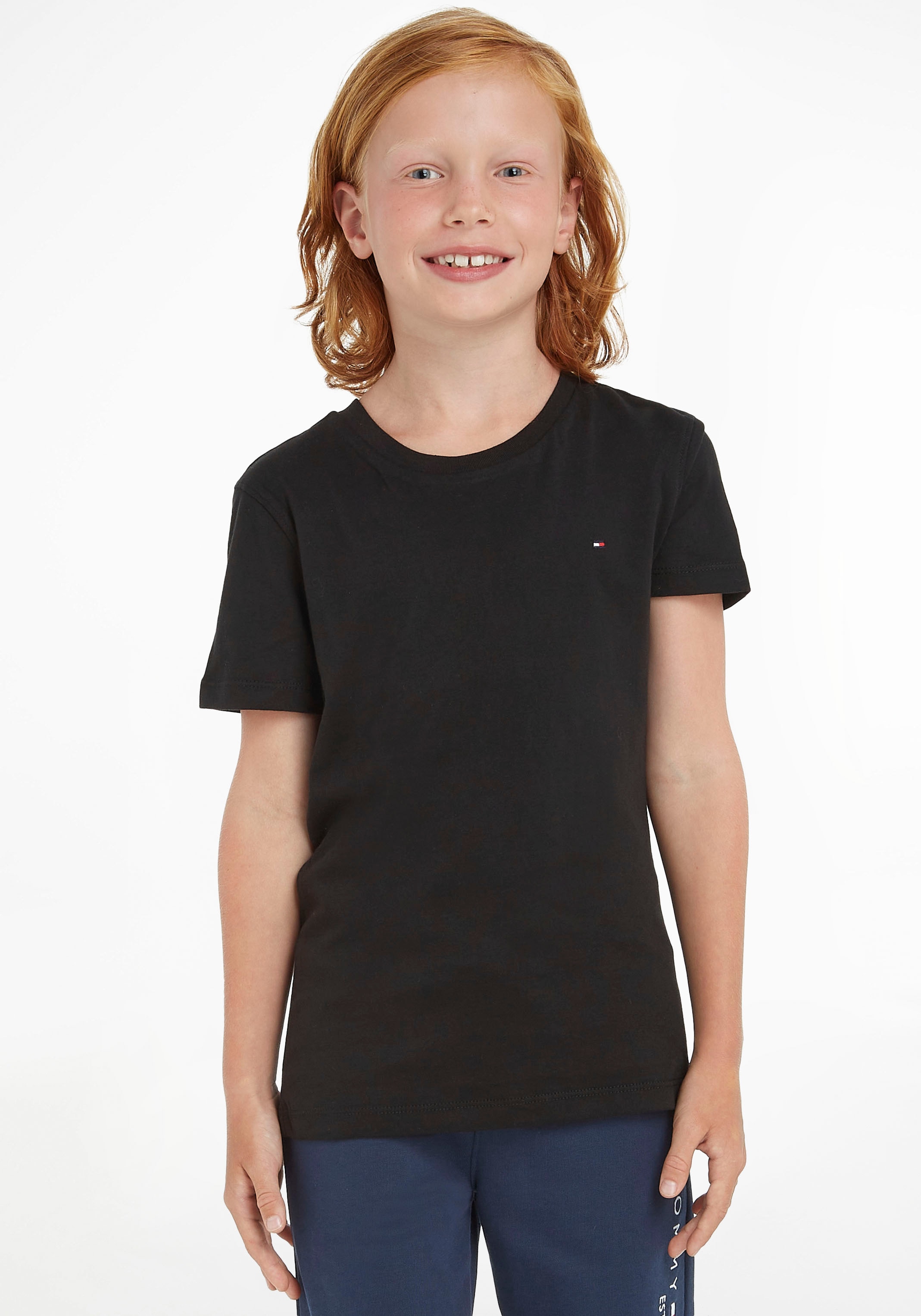 Tommy MiniMe,für kaufen CN KNIT«, Hilfiger Kinder »BOYS T-Shirt BASIC Jungen Kids Junior online