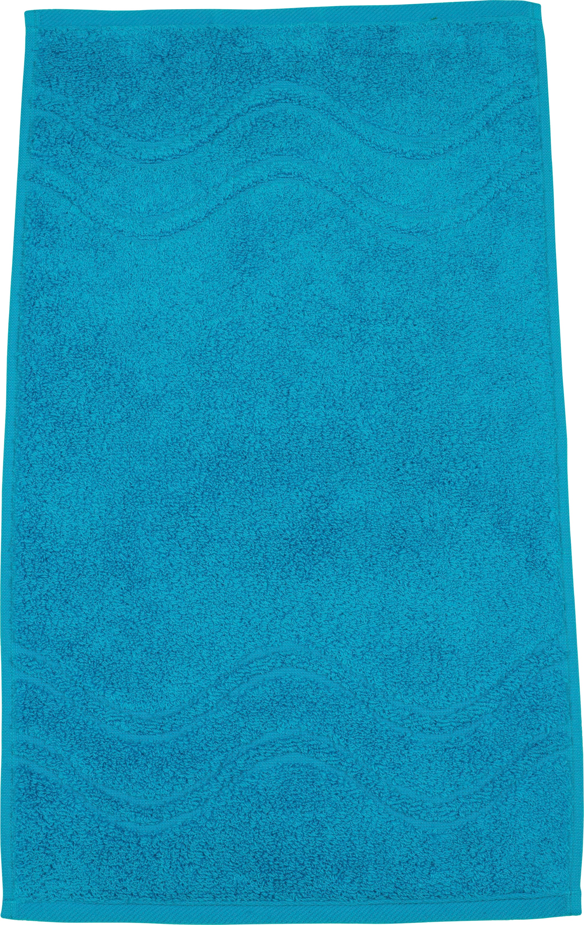 ROSS Gästehandtuch »Cashmere feeling«, (Packung, 6 St.), 100% Baumwolle, mit Wellen-Bordüre, große Farbauswahl