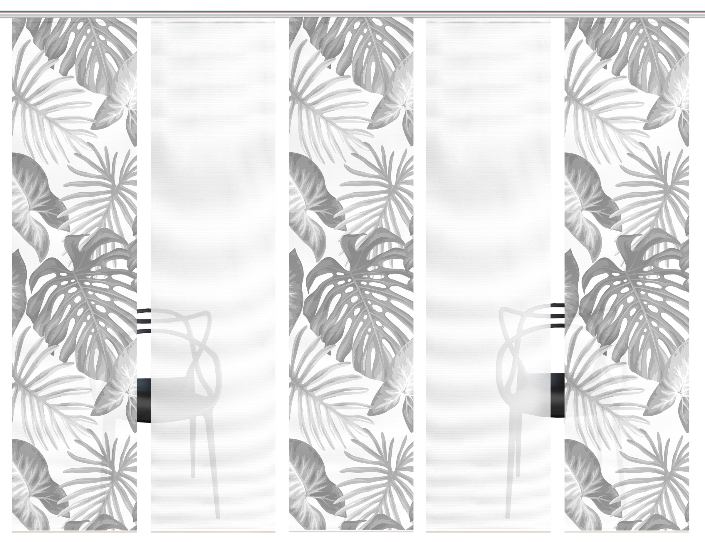 Vision S Schiebegardine »SANJA« Paneelwagen 5 Stk. tlg. Schiebevorhang,Bamb günstig online kaufen