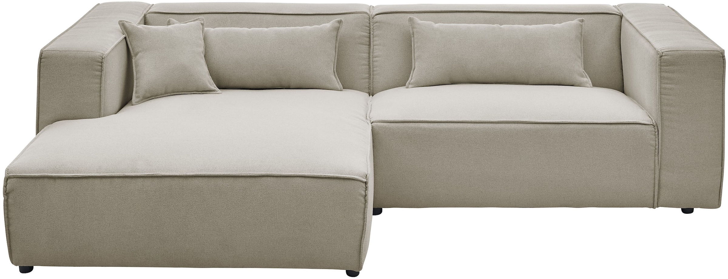 LeGer Home by Lena Gercke Ecksofa »PIARA mit Kedernaht, Cord, Leinenoptik o günstig online kaufen