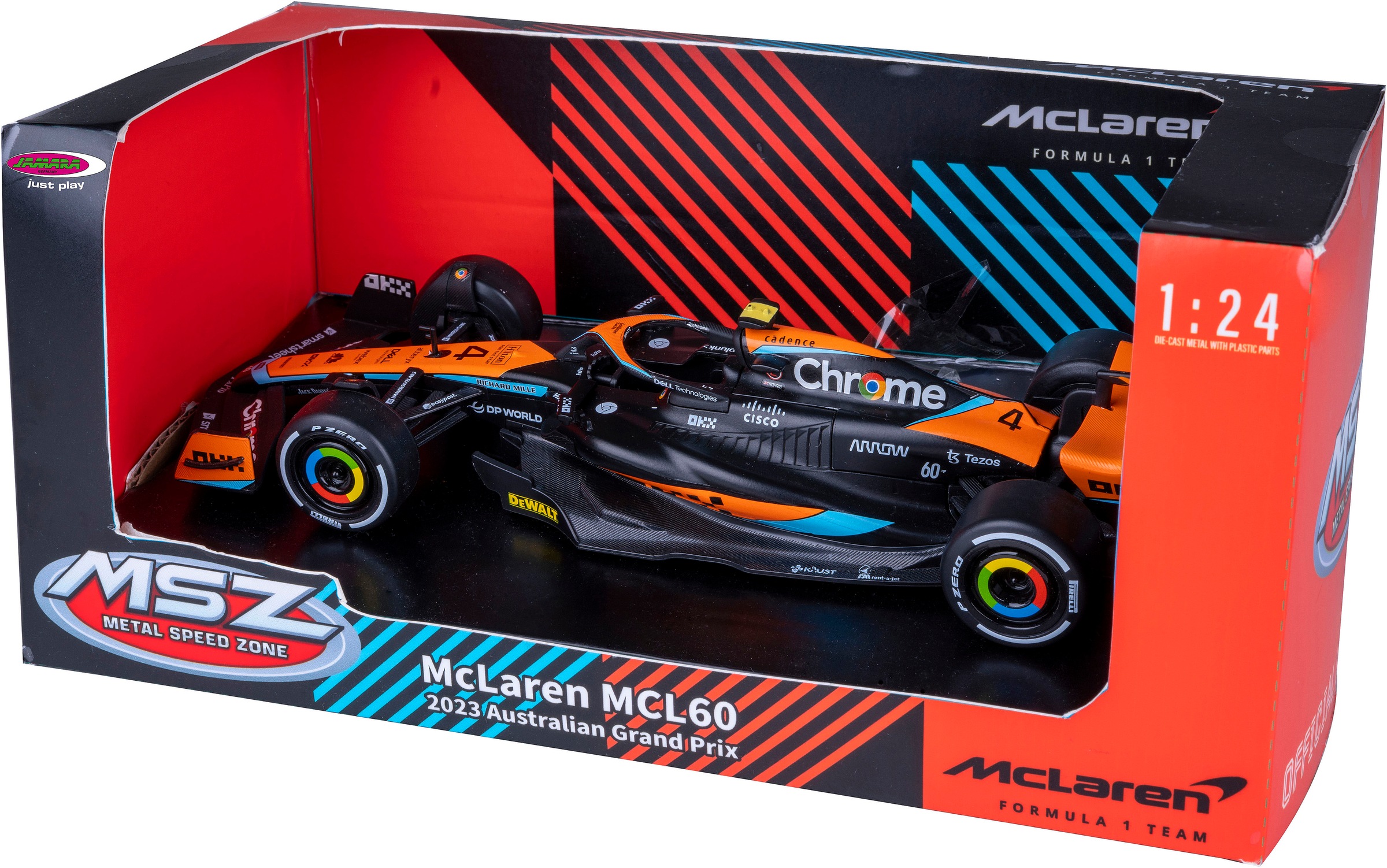 Jamara Spielzeug-Auto »Diecast, McLaren MCL60 2023, schwarz«