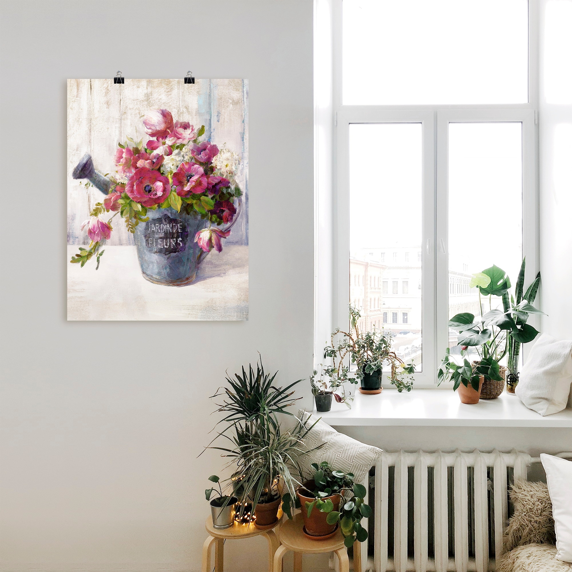 Artland Wandbild »Gartenblumen II«, Blumen, (1 St.), als Leinwandbild, Post günstig online kaufen