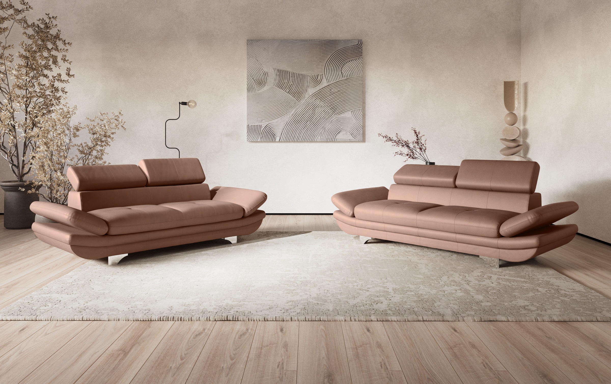 COTTA 2-Sitzer »Enterprise«, Big-Sofa, mit Armteilverstellung & Kopfteilver günstig online kaufen