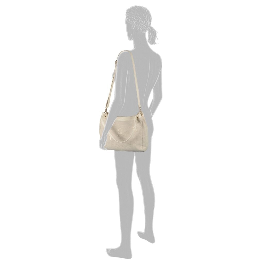 Gabor Shopper »Noelia« Damen Umhängetasche mit zarter Stickerei & floralem Motiv
