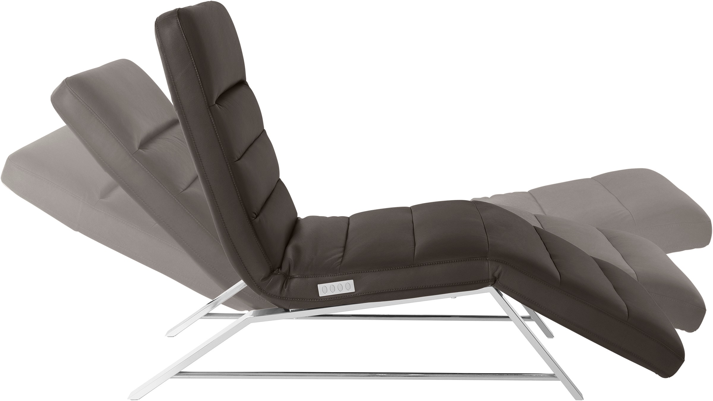 W.SCHILLIG Relaxliege »daily dreams«, Funktionsliege wahlweise mit Motor, Gestell Chrom, Breite 75 cm