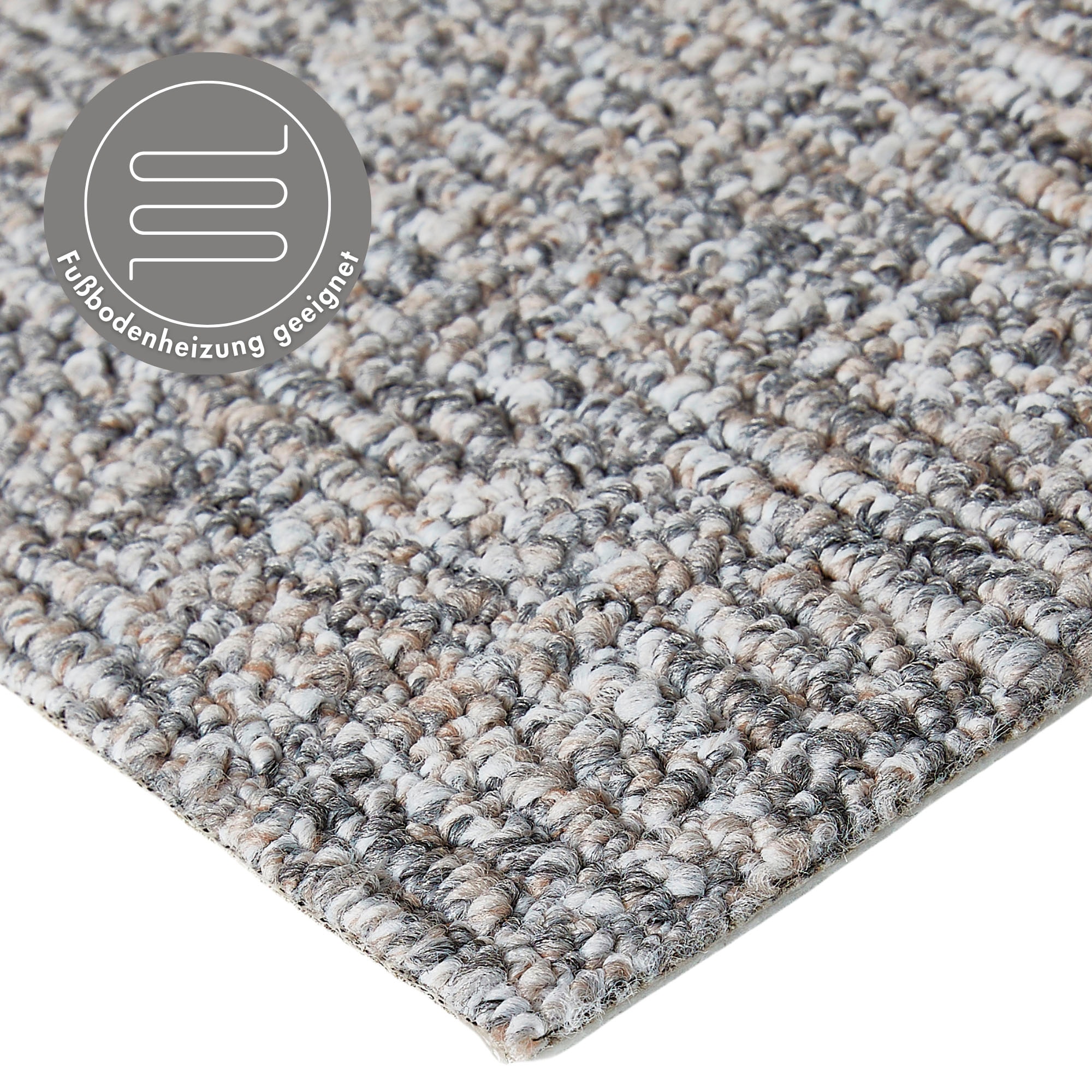 Andiamo Teppichboden »Patras, Strukturschlinge, Made in Netherlands«, rechteckig, 0,85 mm Höhe, meliert, Breite 400 cm oder 500 cm, strapazierfähig & robust