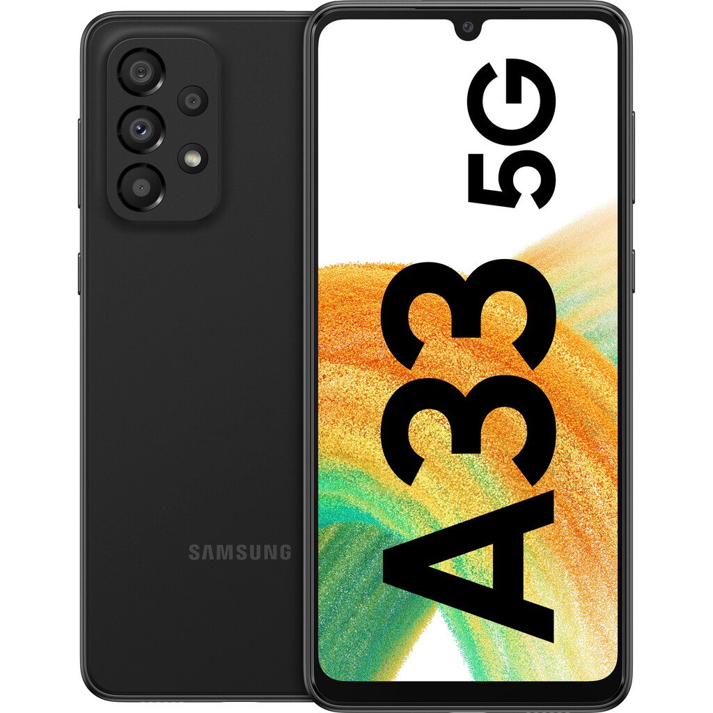 Samsung Smartphone »Galaxy A33 5G«, Awesome Black, 16,21 cm/6,4 Zoll, 128 GB Speicherplatz, 48 MP Kamera
