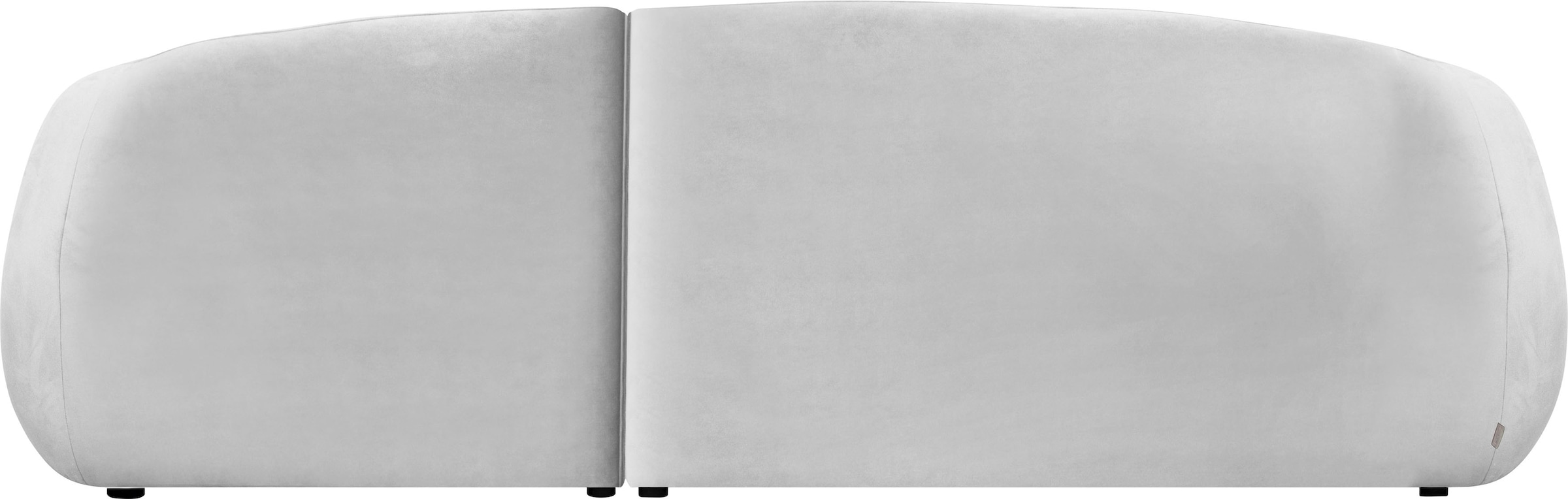 LeGer Home by Lena Gercke Ecksofa »YANI L-Form, Designersofa, organische Form, Maße B/T/H: 255/170/81 cm«, mit Wellenunterfederung, auch in Bouclé, Recamiere rechts/links
