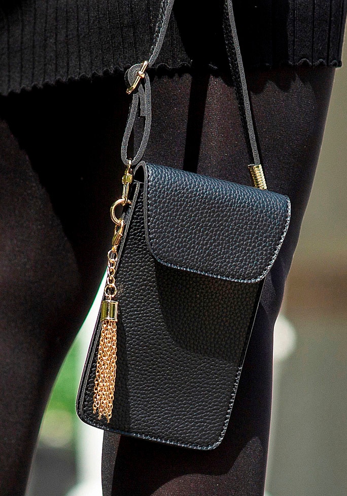 LASCANA Umhängetasche »Handytasche«, mit Sichtfenster, Minibag, Crossbody Bag, VEGAN