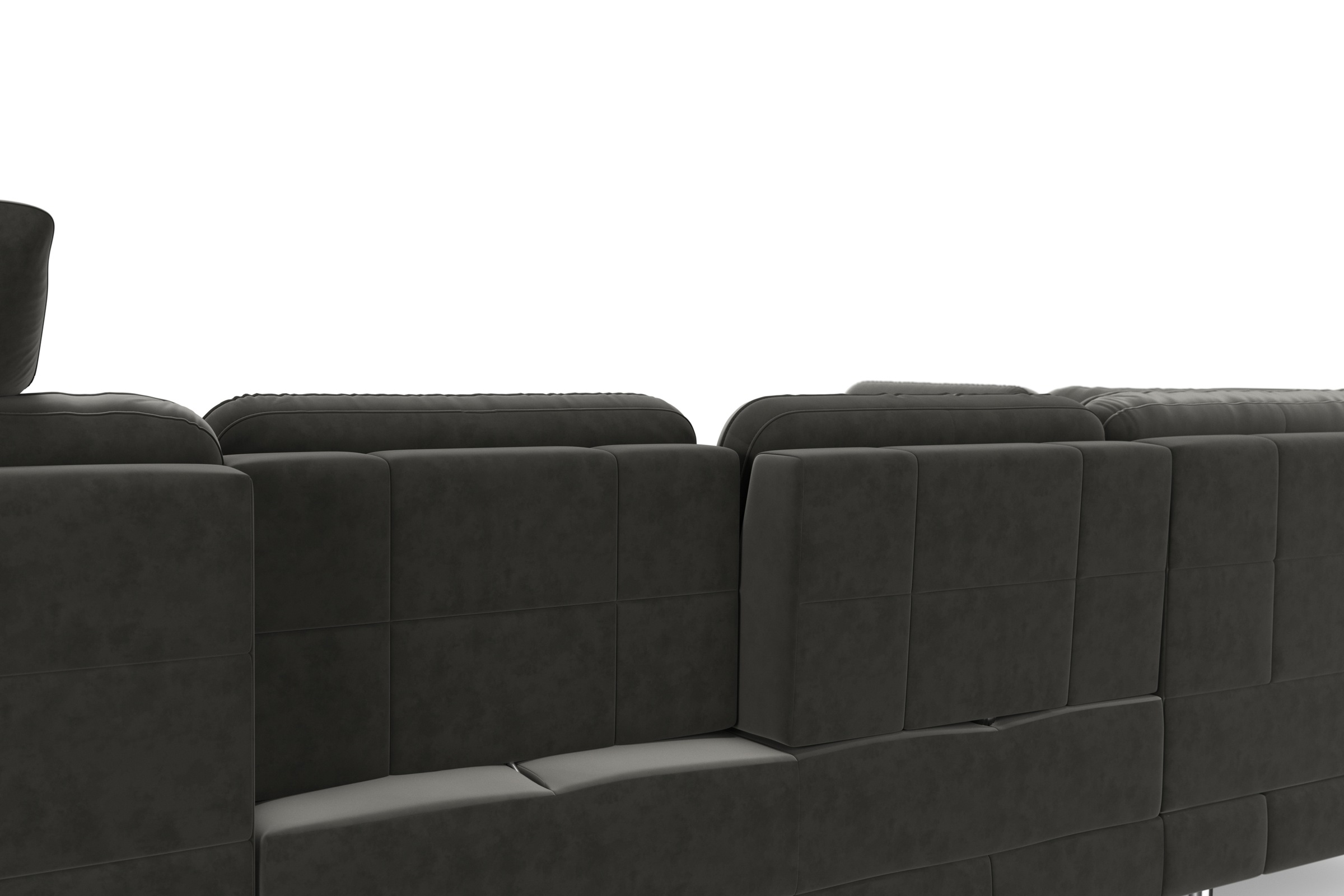 sit&more Wohnlandschaft »Bendigo U-Form«, inklusive Sitztiefenverstellung, Bodenfreiheit 12 cm, in 2 Fußfarben