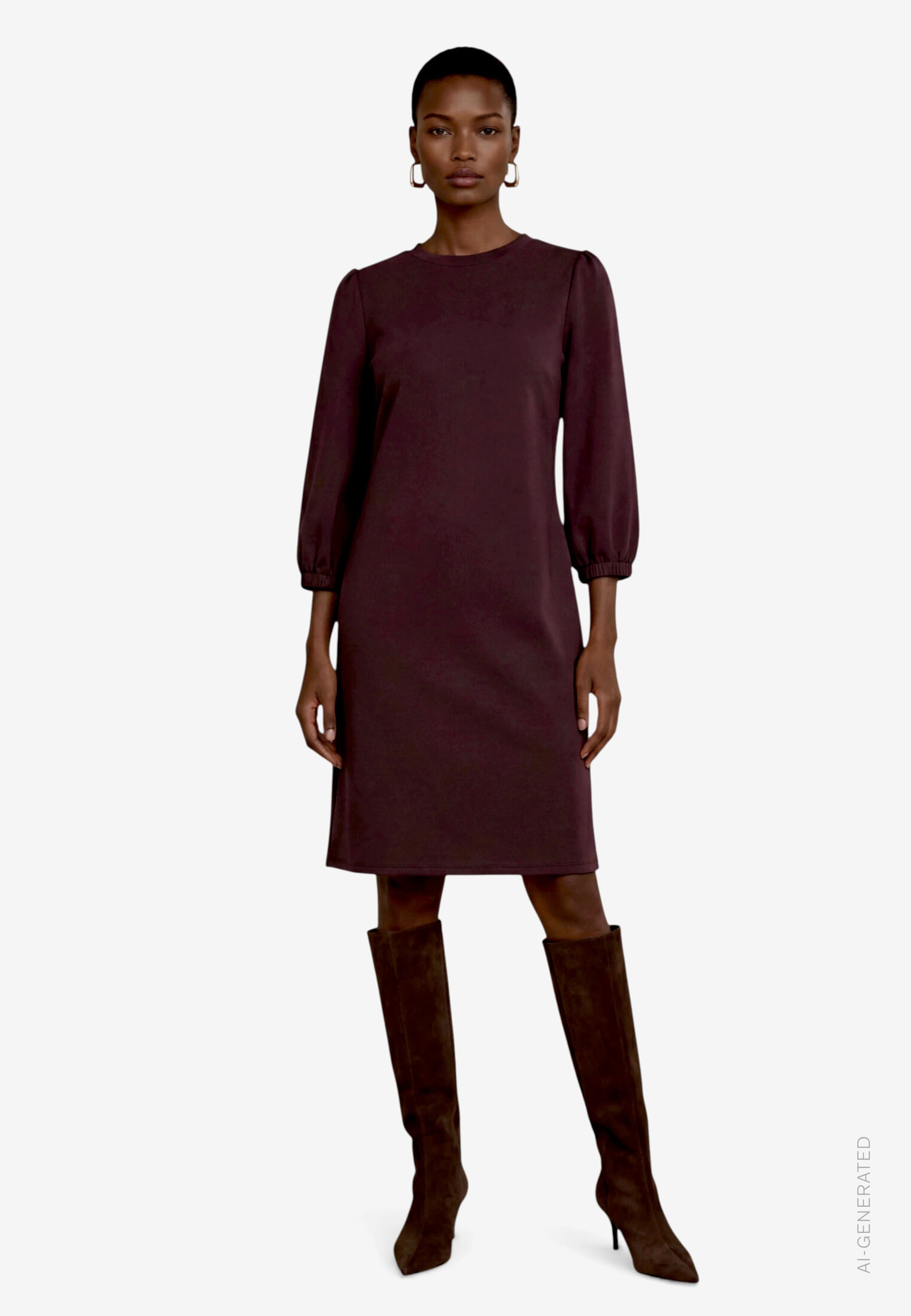 Zero Sweatkleid Ohne Taschen mit 3/4 Arm