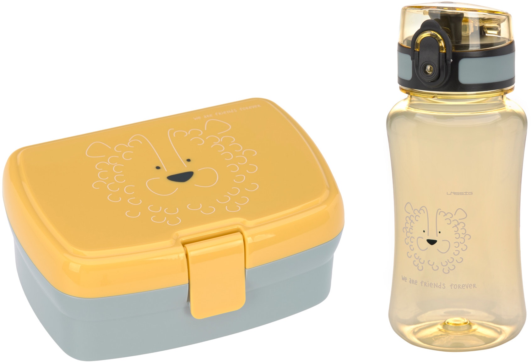 LÄSSIG Lunchbox »About Friends, Lion«, (Set, 2 tlg.), mit Trinkflasche günstig online kaufen