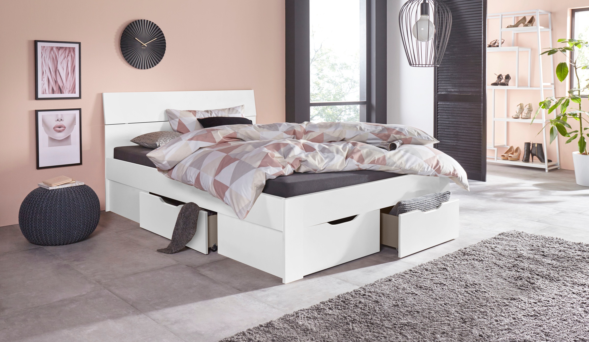 rauch Bett »Einzelbett Doppelbett Stauraum FLEXX Breiten 90/140/180 cm« Ein günstig online kaufen