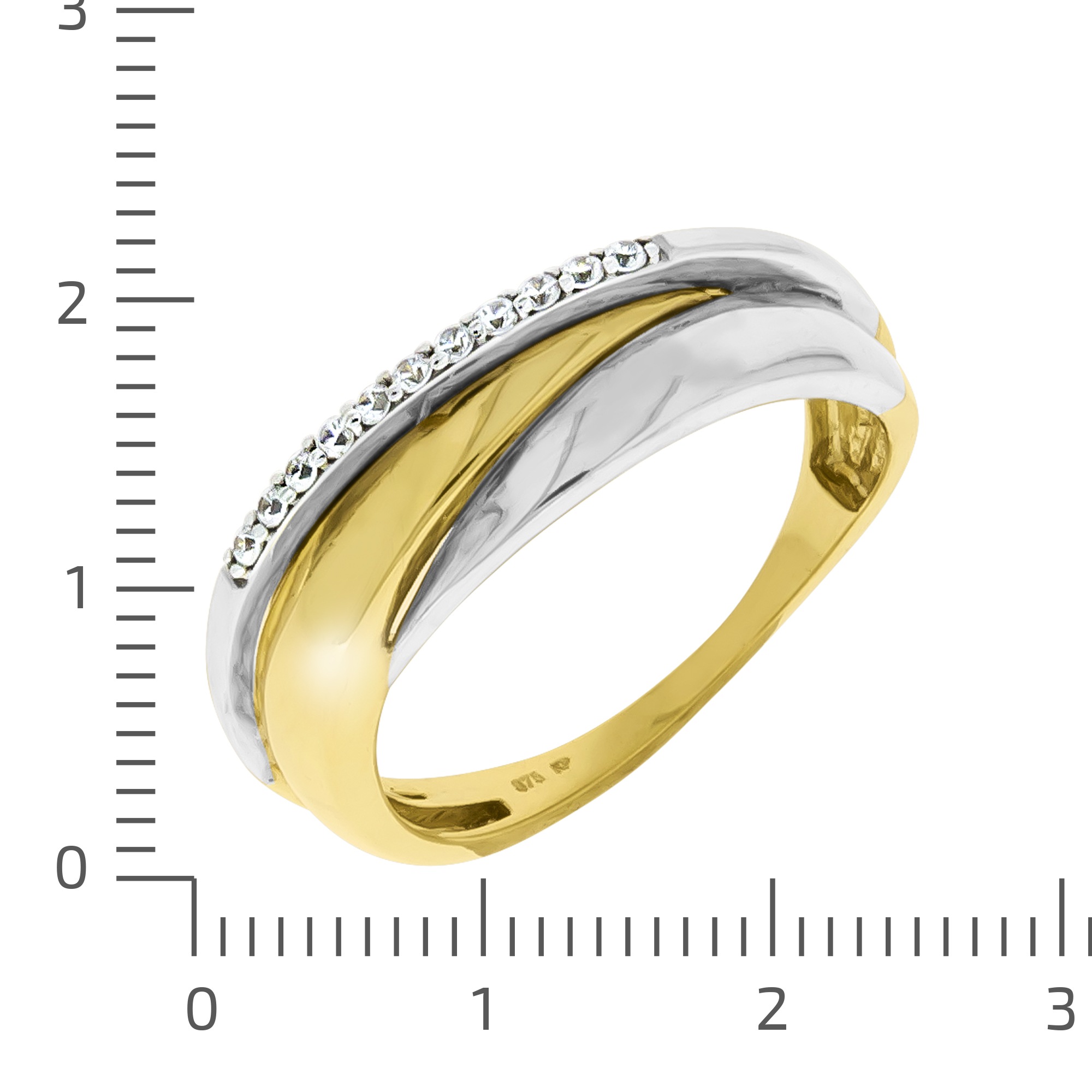 CELESTA Fingerring »375/- Gelbgold/Weißgold Zirkonia«