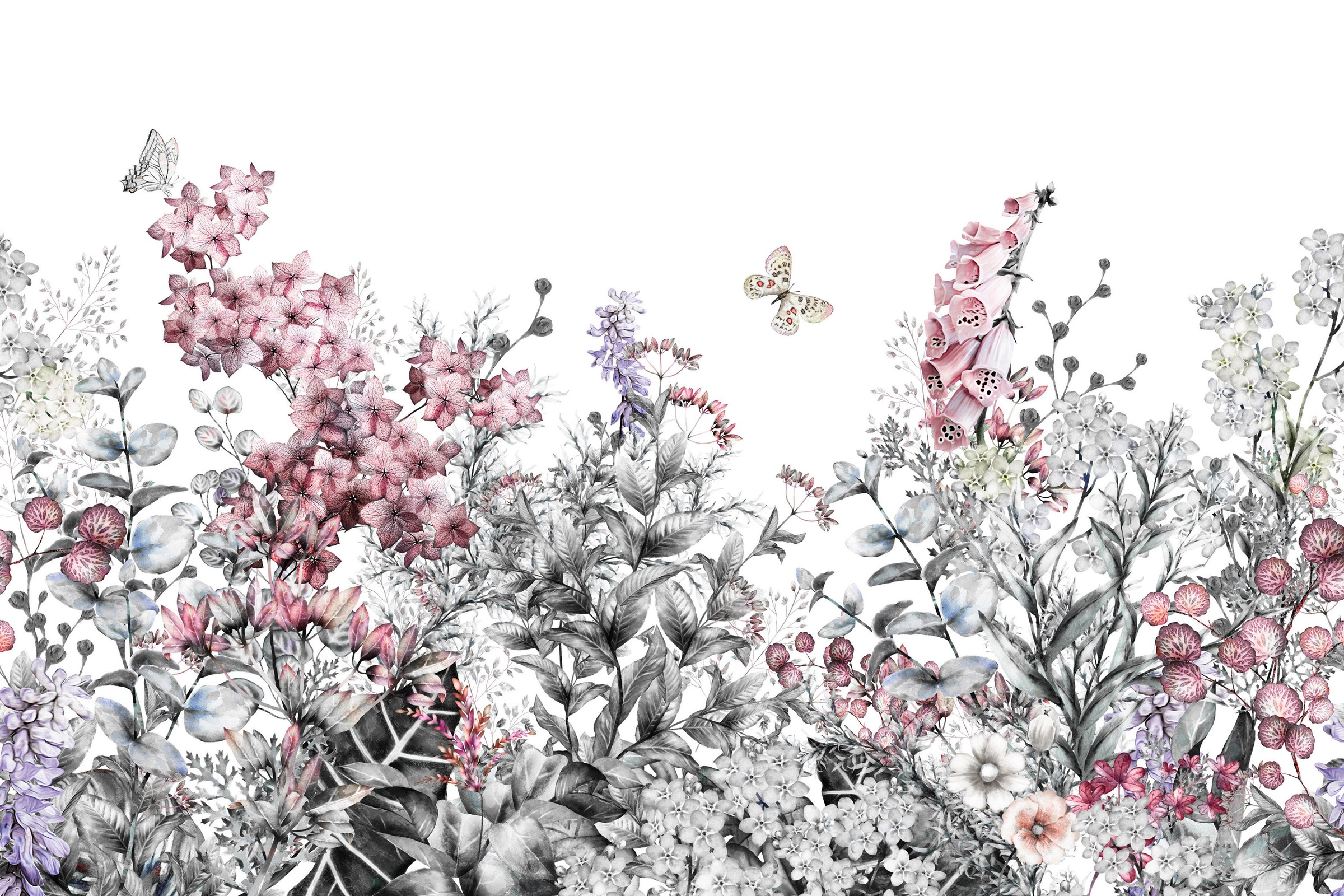A.S. Création Leinwandbild »Flower Painting«, Kunst-Blumen-Kinder, (1 St.), Landhaus Keilrahmen Blumen Leinwand-Bild Wohnzimmer modern Wandbild