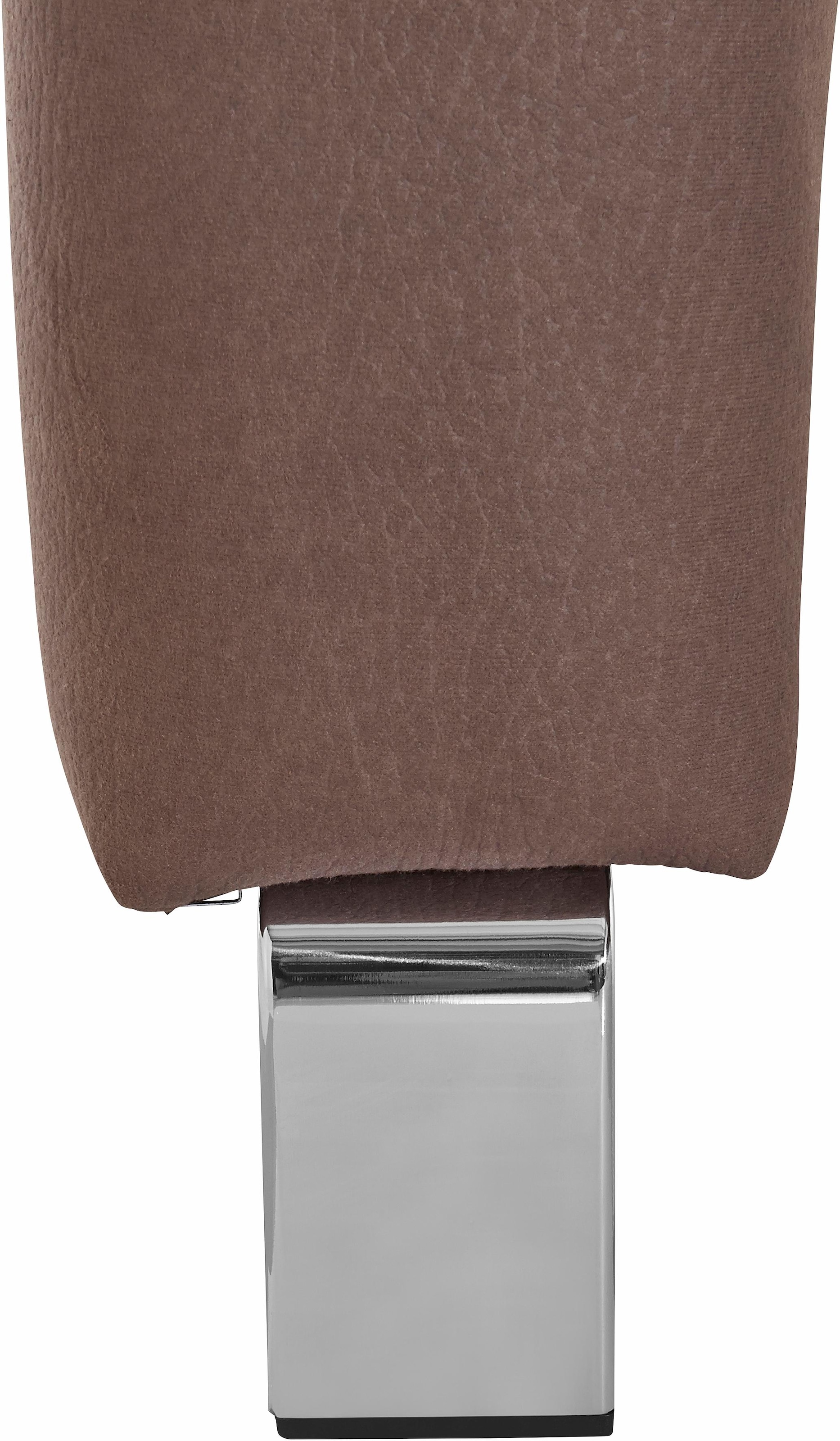 exxpo - sofa fashion Eckbank »Intenso, modern, wahlweise in Leder oder Textil, 264/197 cm (B/T)«, hohe Bodenfreiheit, frei im Raum stellbar, hoher Sitzkomfort
