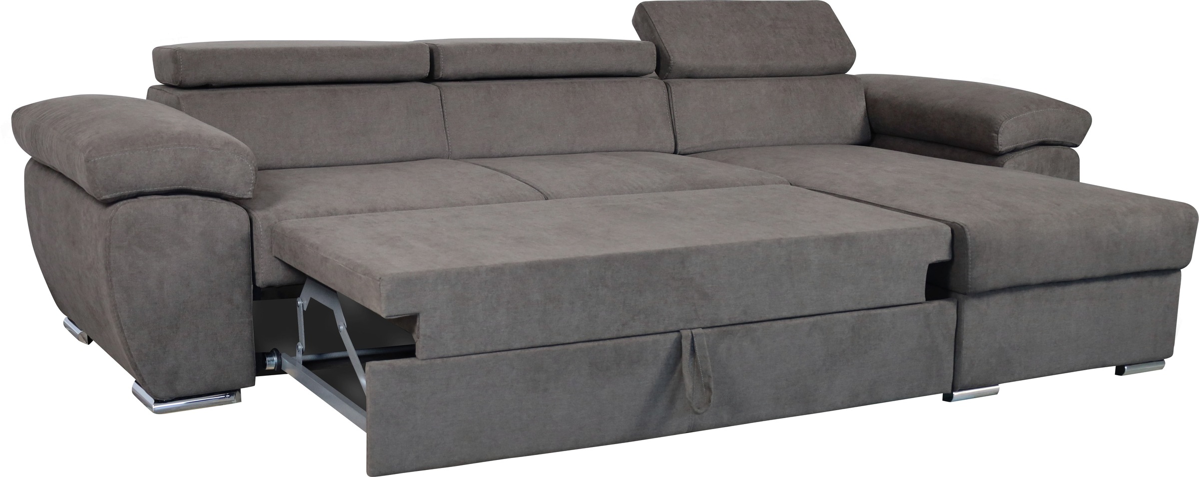 GEPADE Ecksofa »Conny, L-Form«, Schlaffunktion, Bettkasten, Recamiere beidseitig montierbar