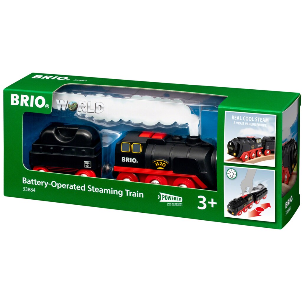 BRIO® Spielzeug-Zug »Batterie-Dampflok mit Wassertank«