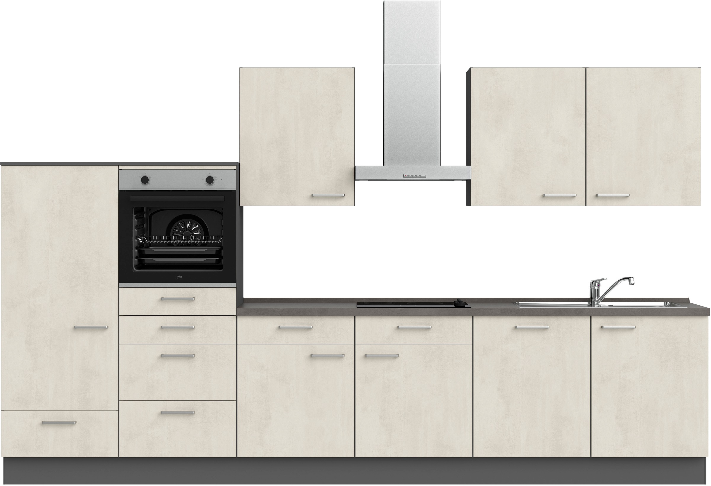 nobilia® Küchenzeile »"Riva I"« vormontiert, Ausrichtung wählbar, Breite 36 günstig online kaufen