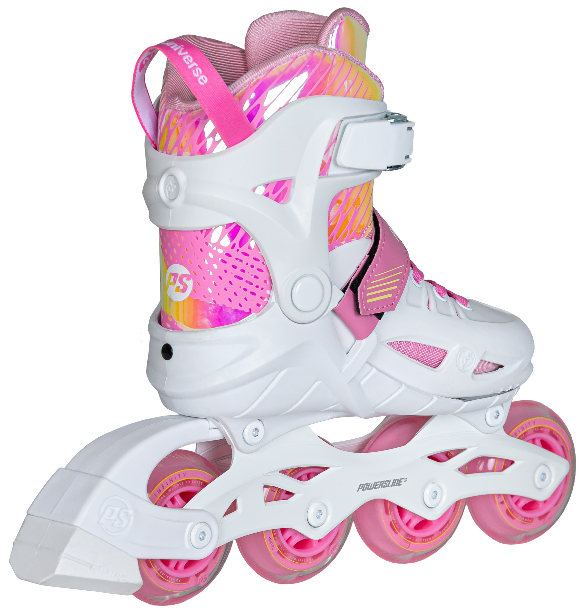 Powerslide Inlineskates »Universe Pink 4W Kids adj«