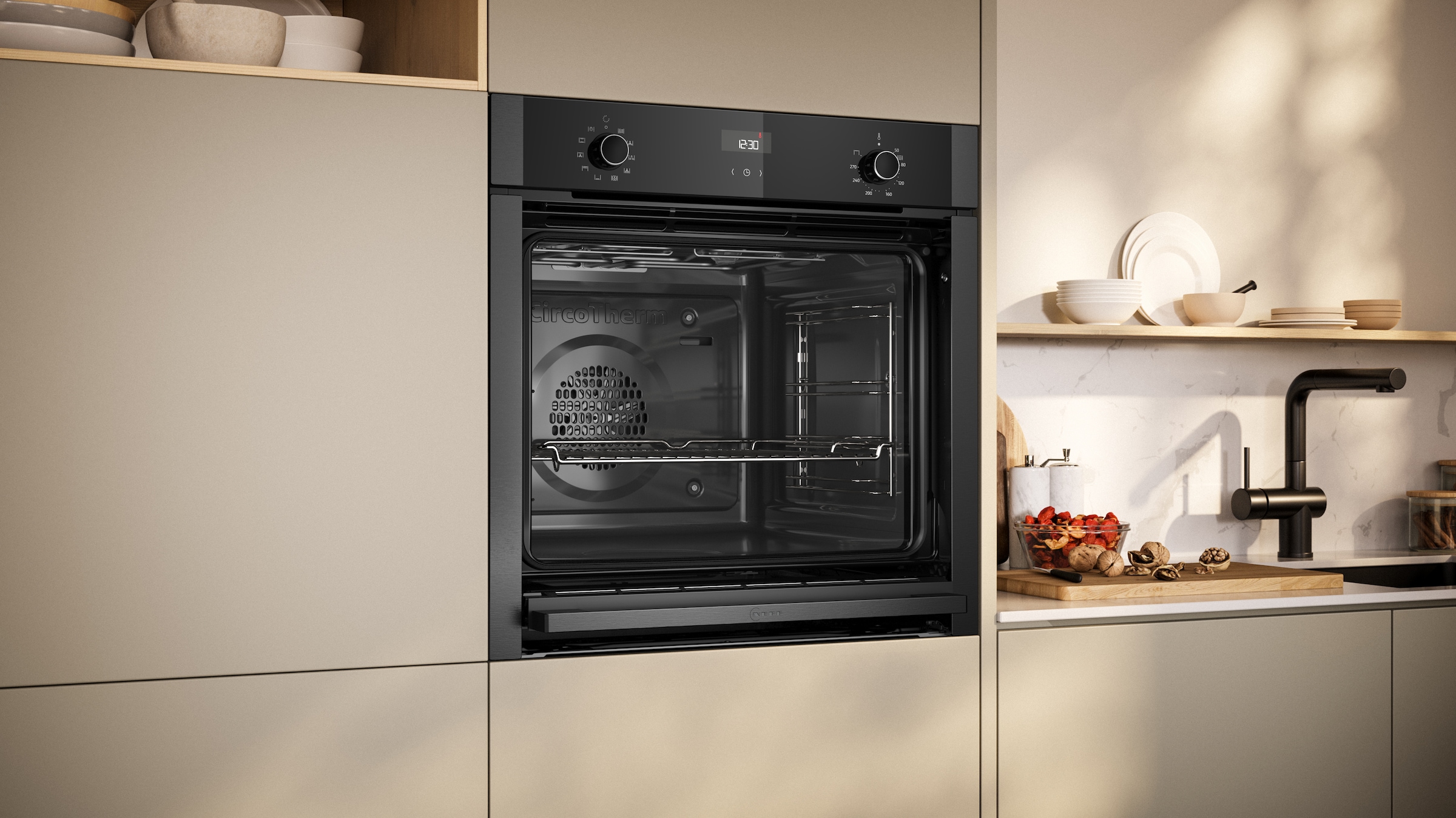 NEFF Einbaubackofen  »B4ACE2AG3«, mit Teleskopauszug nachrüstbar, EasyClean®