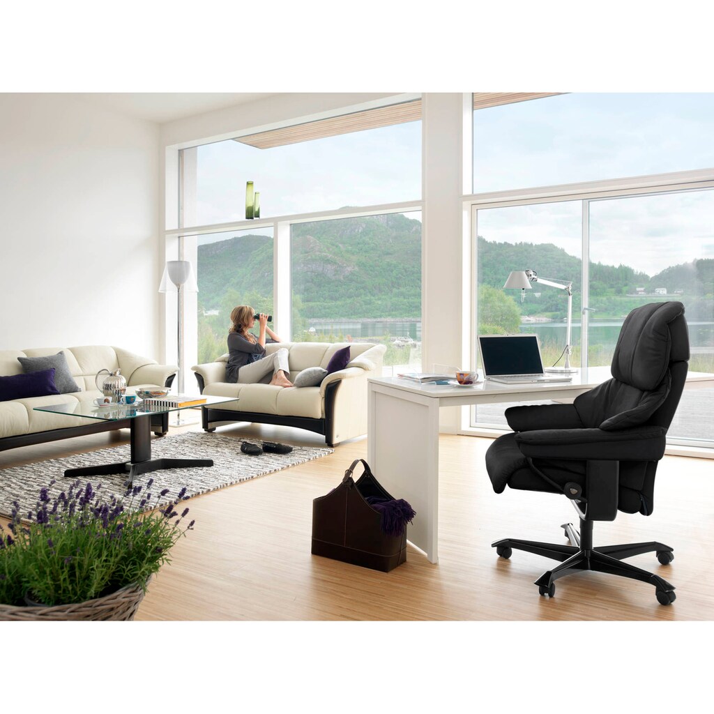 Stressless® Relaxsessel »Reno«, mit Home Office Base, Größe M, Gestell Schwarz