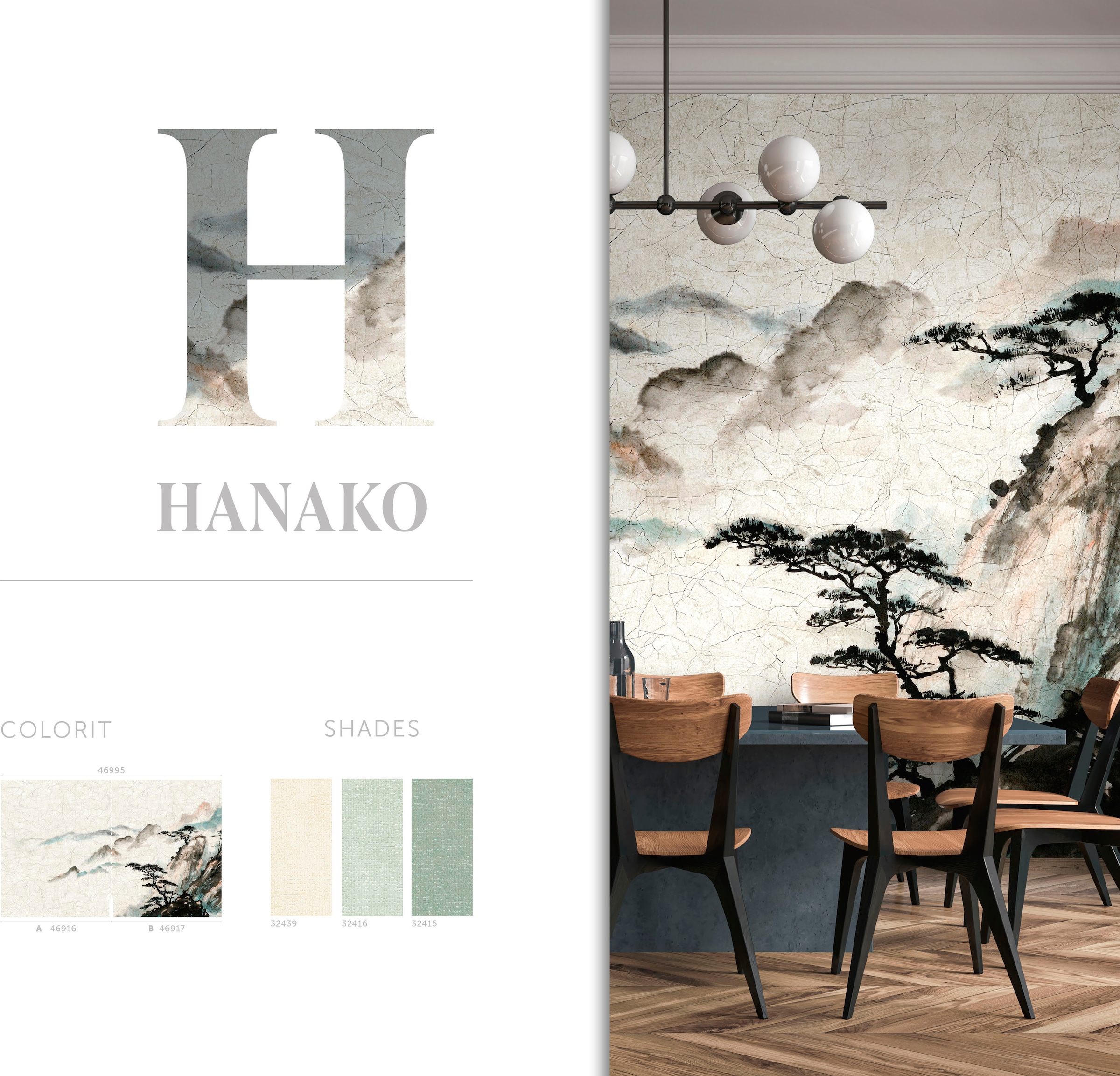Marburg Fototapete »Hanako«, matt, moderne Tapete für Wohnzimmer Schlafzimmer Küche