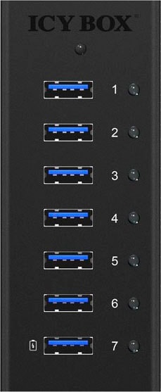 ICY BOX Computer-Adapter »ICY 7-Port USB 3.0 Hub mit USB Ladeport«
