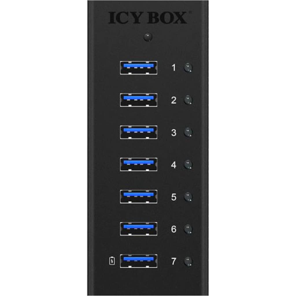 ICY BOX Computer-Adapter »ICY 7-Port USB 3.0 Hub mit USB Ladeport«