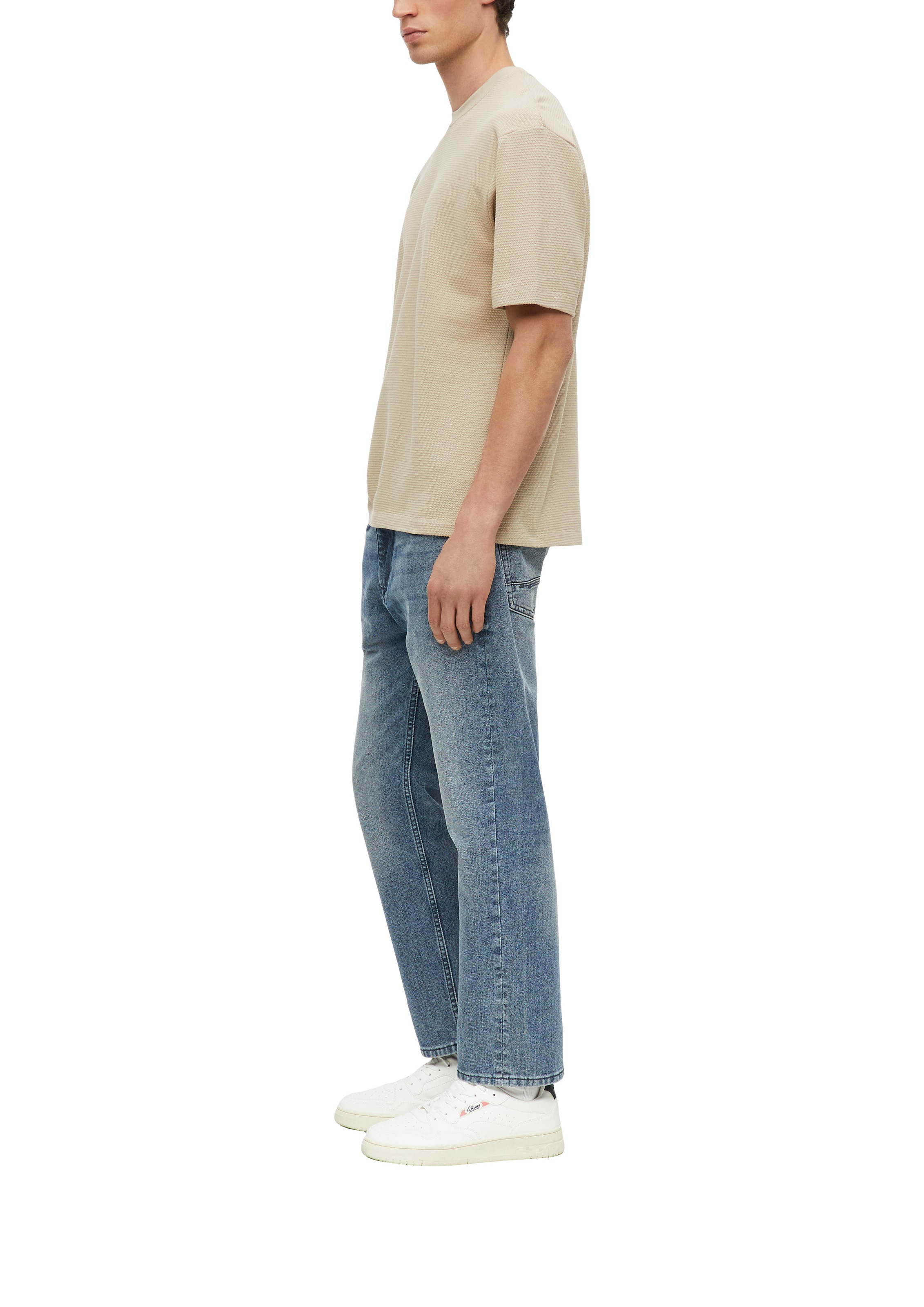 s.Oliver Kurzarmshirt Sommershirt in Struktur-Optik